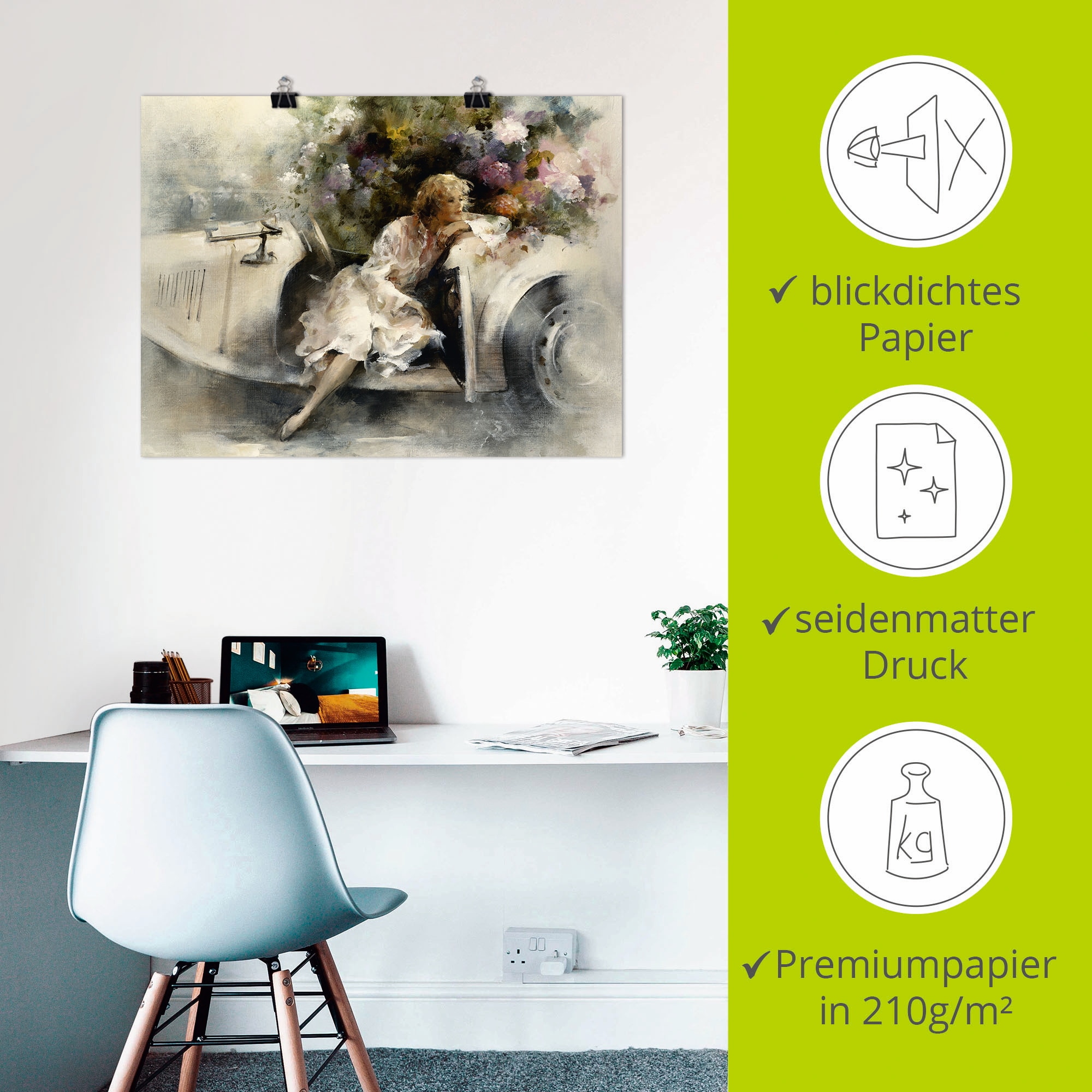 Artland Wandbild »Tagträumer« Frau 1 Stk. tlg. als Leinwandbild, Poster, Wandaufkleber in verschied. Größen