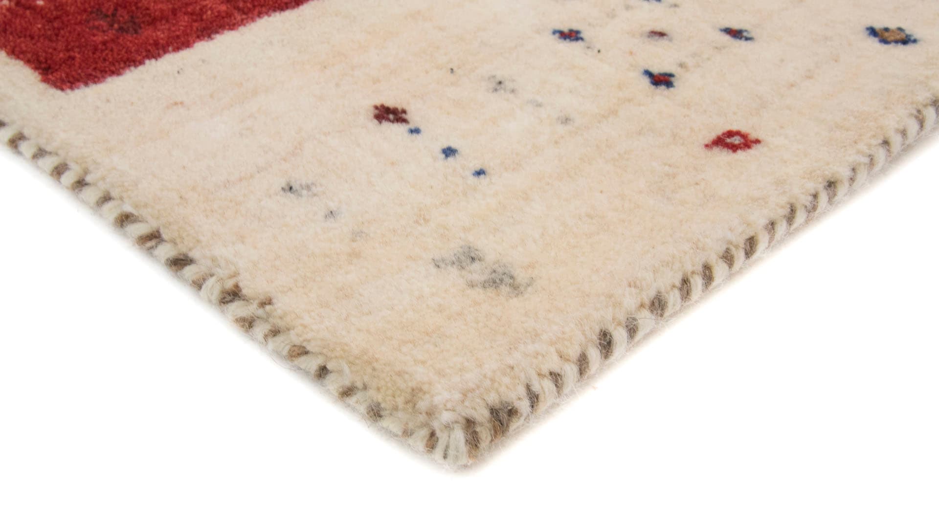 carpetfine Wollteppich »Gabbeh Soni« rechteckig 15 mm Höhe reine Wolle, sehr weicher Flor, Wohnzimmer