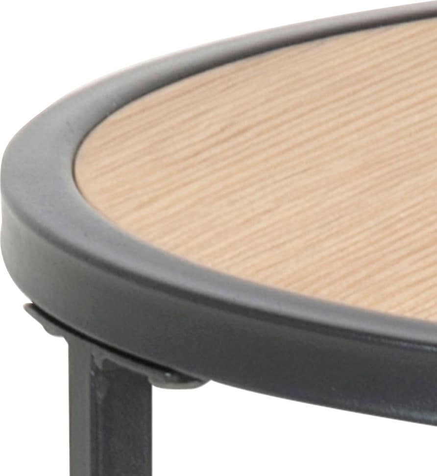 ACTONA GROUP Beistelltisch Metallgestell im modernen Industrie-Look, rund, T: 40 x H: 55 cm