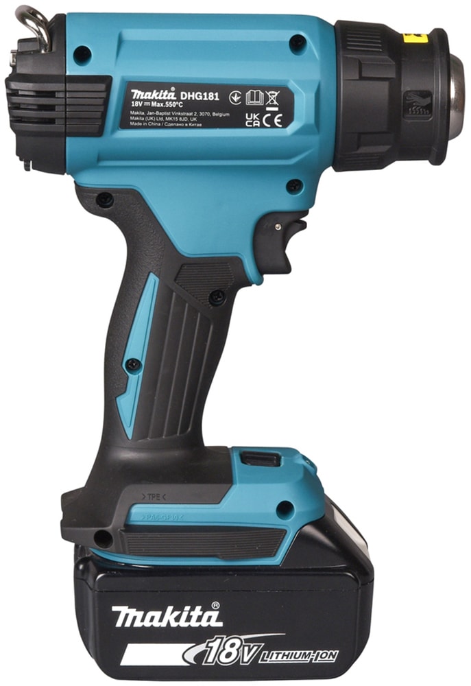 Makita Akku-Heißluftgebläse »DHG181ZK«, LXT 18V • 120-200 l/min • 550° C, mit Koffer, ohne Akku und Ladegerät