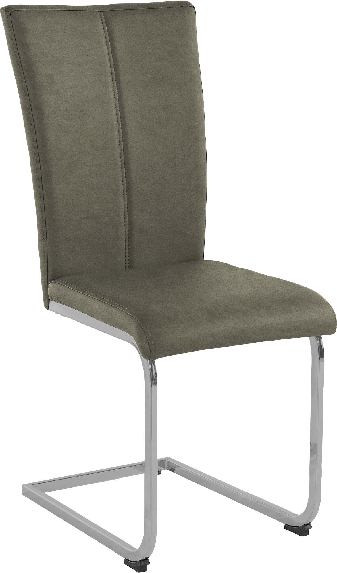 Home affaire Freischwinger »Alex«, (Set), 2 St., Microfaser 2, Stuhl belastbar bis 120 Kg, Gestell im Chrom-Look