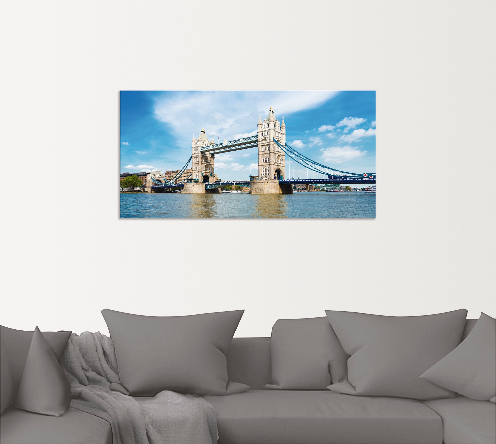 Artland Wandbild »London Tower Bridge«, Brücken, (1 St.), als Alubild, Outdoorbild, Leinwandbild in verschied. Größen