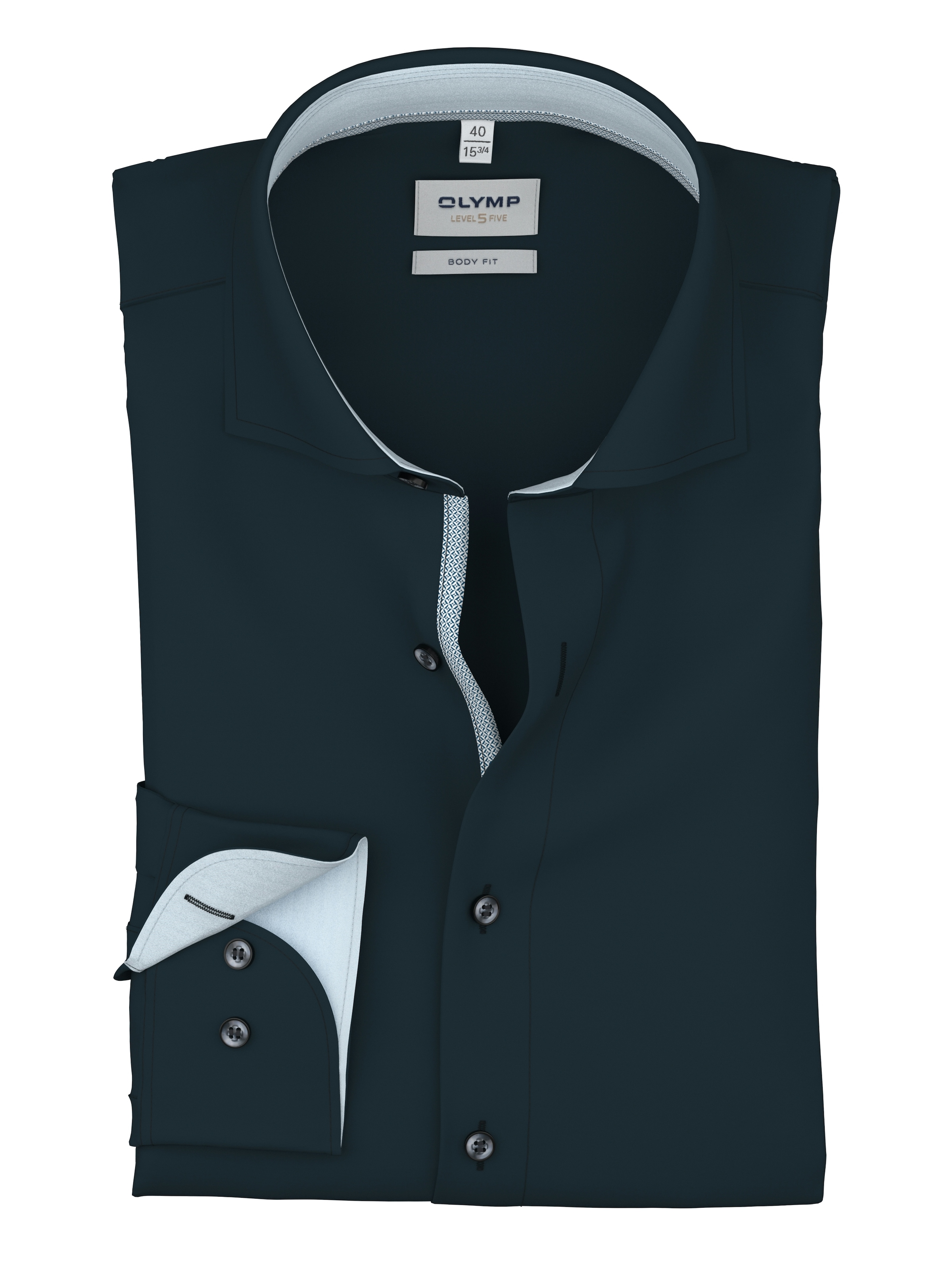 OLYMP Langarmhemd »Level Five« Royal Kentkragen, Businesshemd, body fit