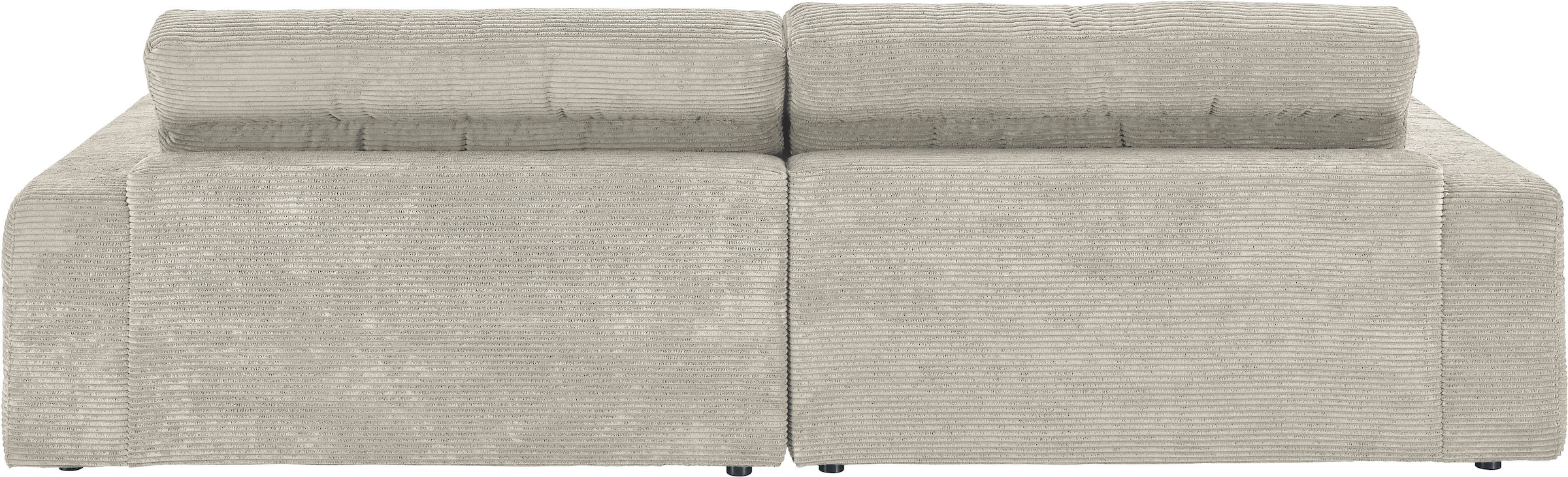 3C Candy Ecksofa »Stripes Mega-Sofa, bequem und komfortabel, L-Form« Lose Rückenkissen, mit feiner Quersteppung, Cord-Bezug