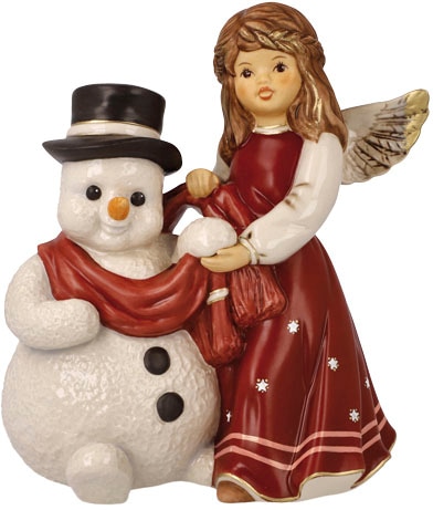 Goebel Engelfigur »Engel - Kuschelige Winternacht, Weihnachtsdeko, Höhe ca.  14,5 cm«, Sammlerfigur, Weihnachtsfigur, Dekofigur aus Steingut auf  Rechnung kaufen