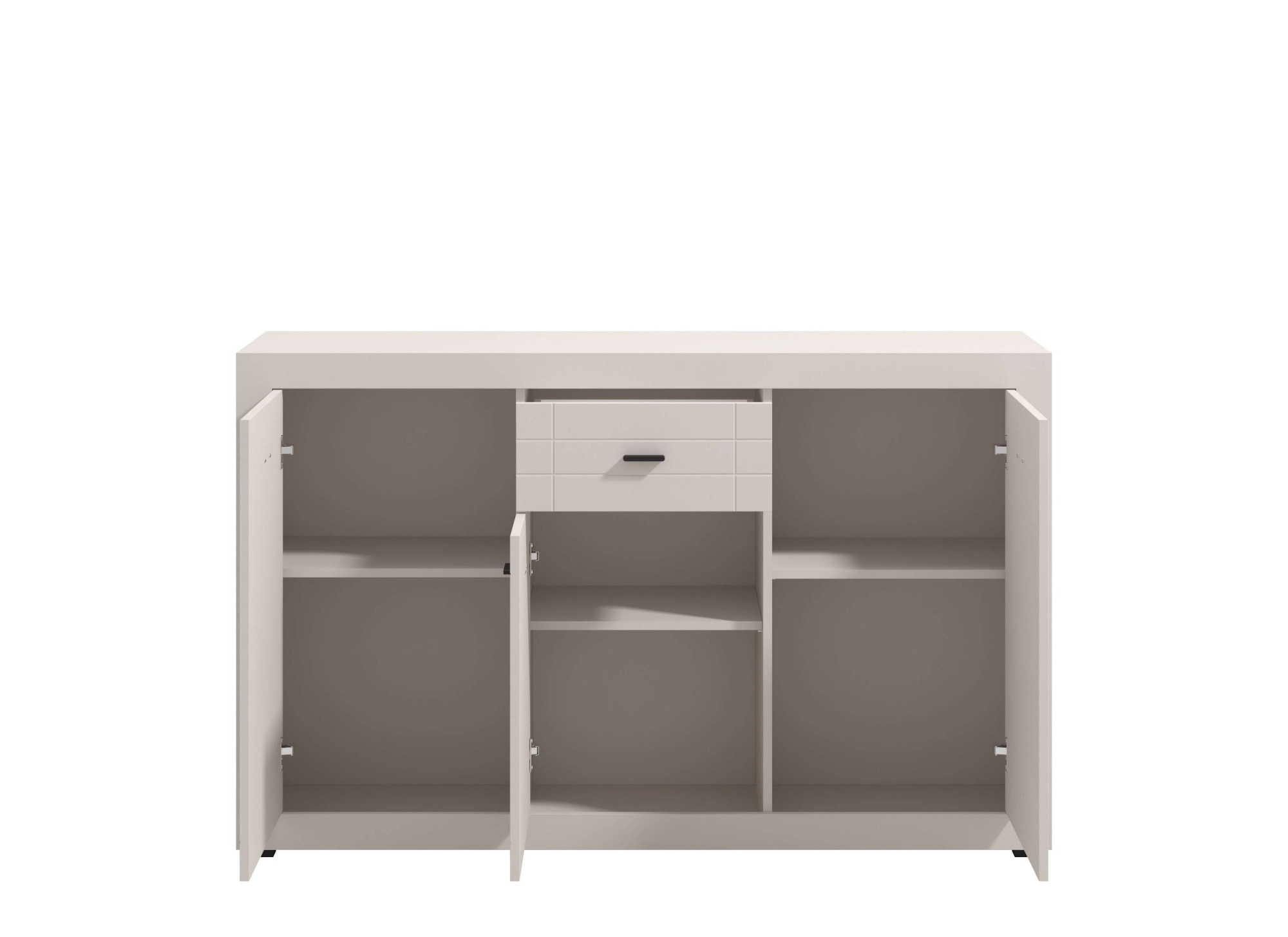 Home affaire Sideboard »Warwick Kombikommode, Schrank, Schubladenkommode« Modernes Sideboard: Kaschmir, 3 Türen & 1 Schublade, Heißfolienprägung