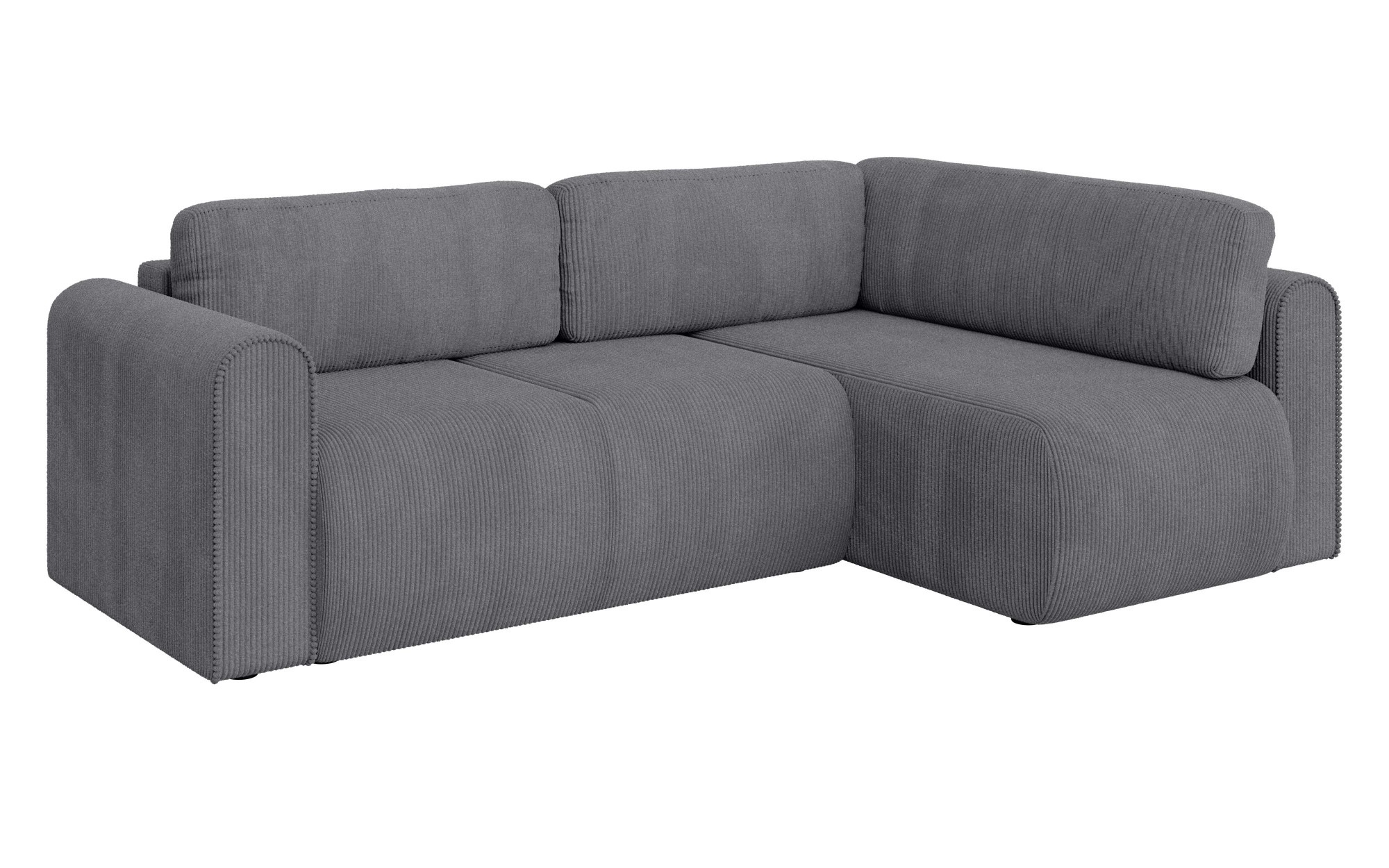 INOSIGN Ecksofa »Zacharia wahlweise Schlafsofa mit Bettkasten, B/T/H 250/166/86 cm«, L-Form mit Wellenunterfederung, Ottomane rechts oder links bestellbar