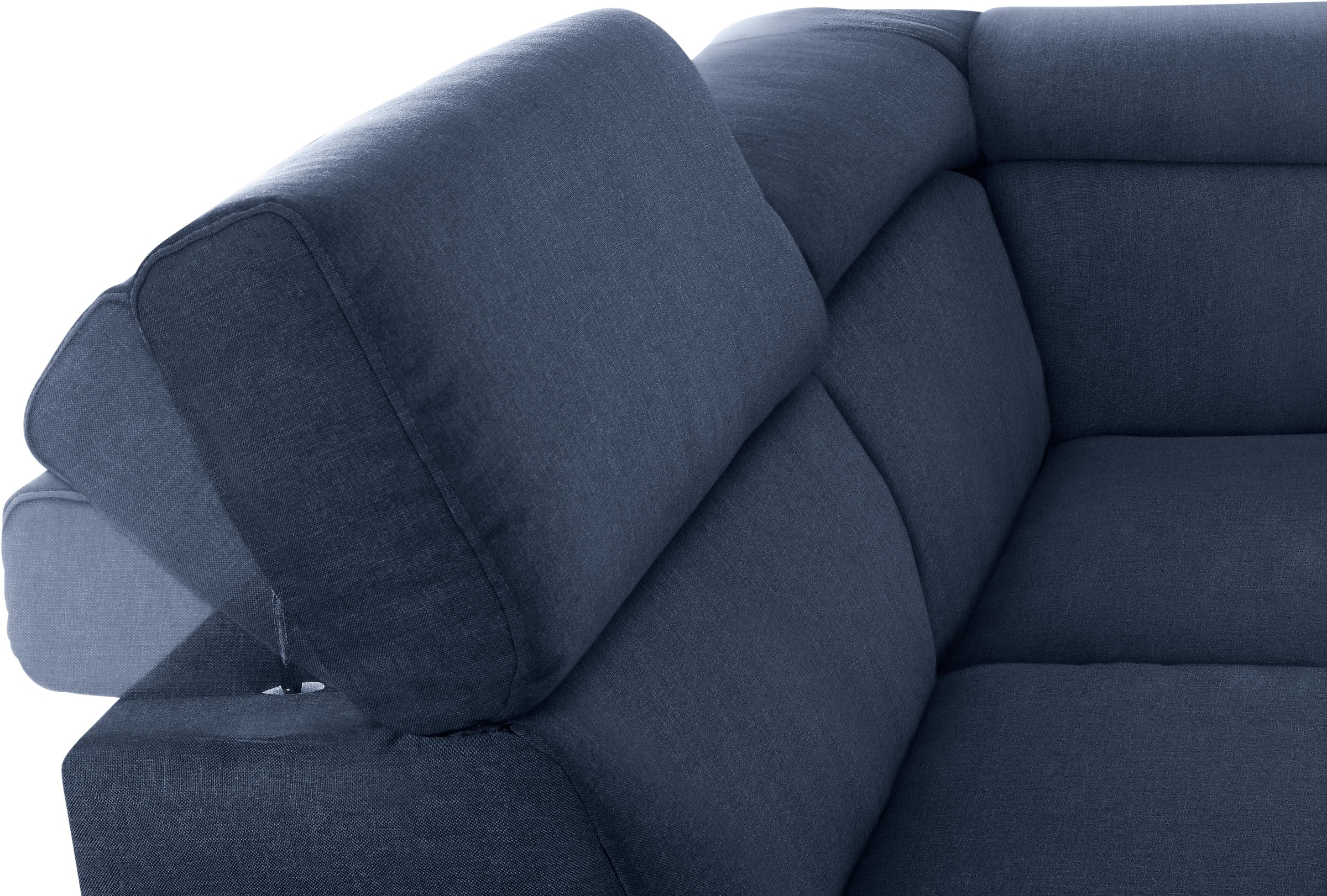 DOMO collection Wohnlandschaft »Mira, inklusive Kopfteilverstellung für mehr Wohlfühlkomfort, U-Form«, wahlweise mit Bettfunktion und Bettkasten, elegant und modern