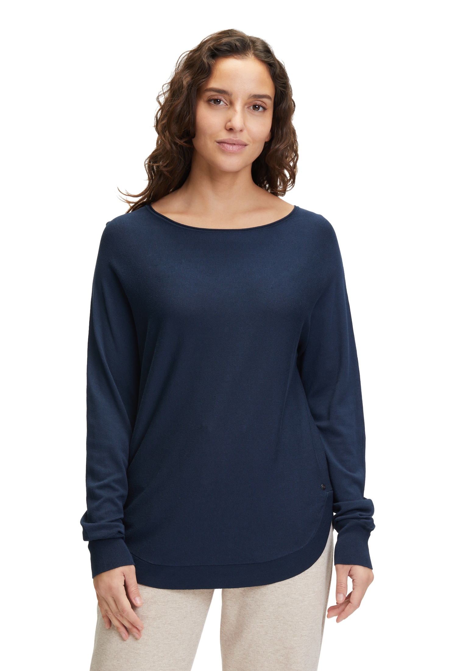 Betty&Co Rundhalspullover »Feinstrickpullover mit U-Boot-Ausschnitt«