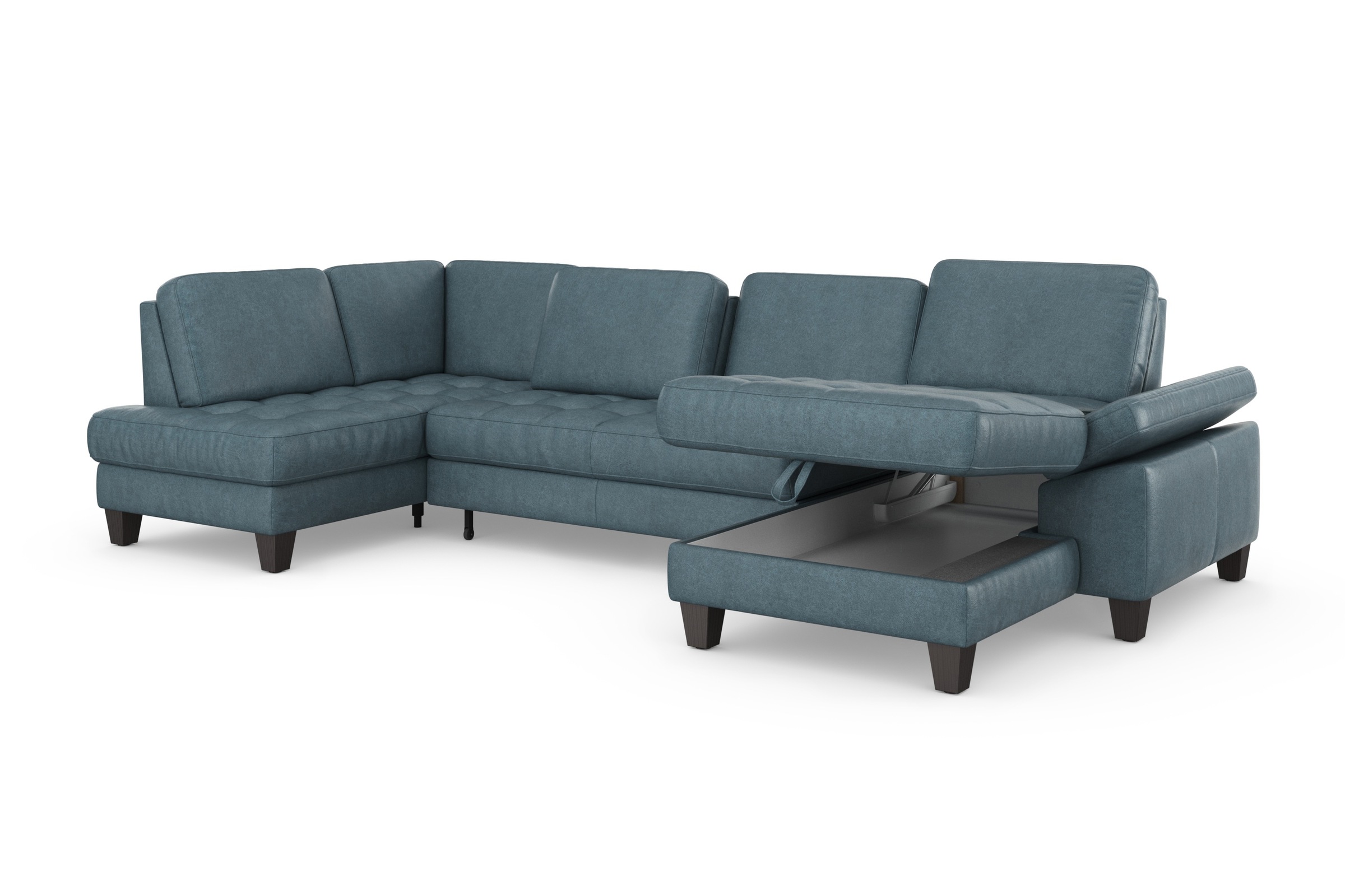 sit&more Wohnlandschaft »Westham U-Form«, wahlweise mit Bettfunktion, Bettkasten, Sitztiefenverstellung