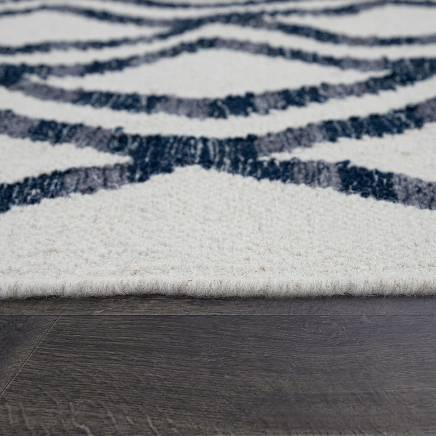 Paco Home Wollteppich »Kenitra 502«, rechteckig, 12 mm Höhe, Flachgewebe, reine Wolle, handgewebt, Rauten Design, mit Fransen