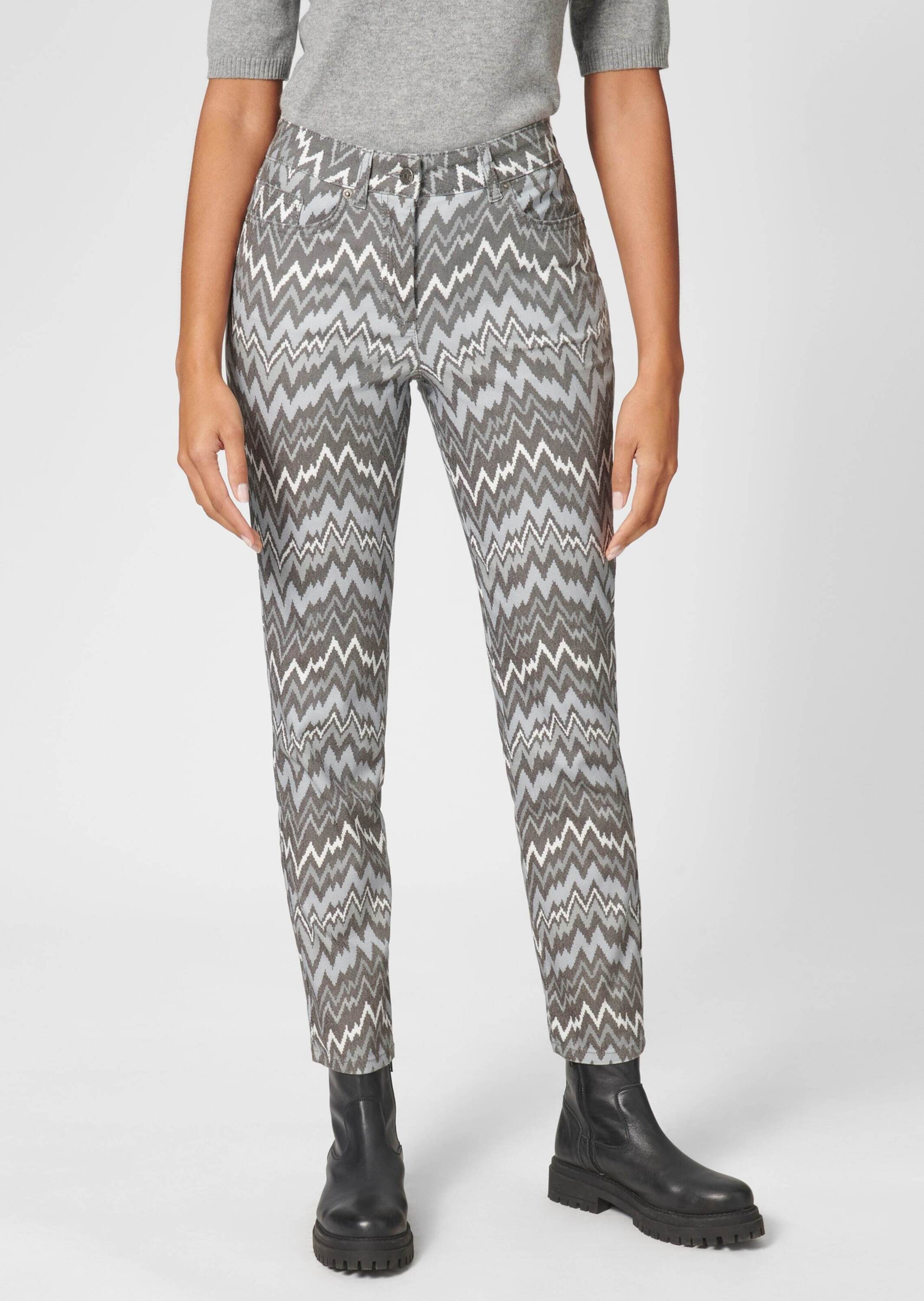 MADELEINE Regular-fit-Jeans »Jeans Bedruckte 5-Pocket-Jeans«