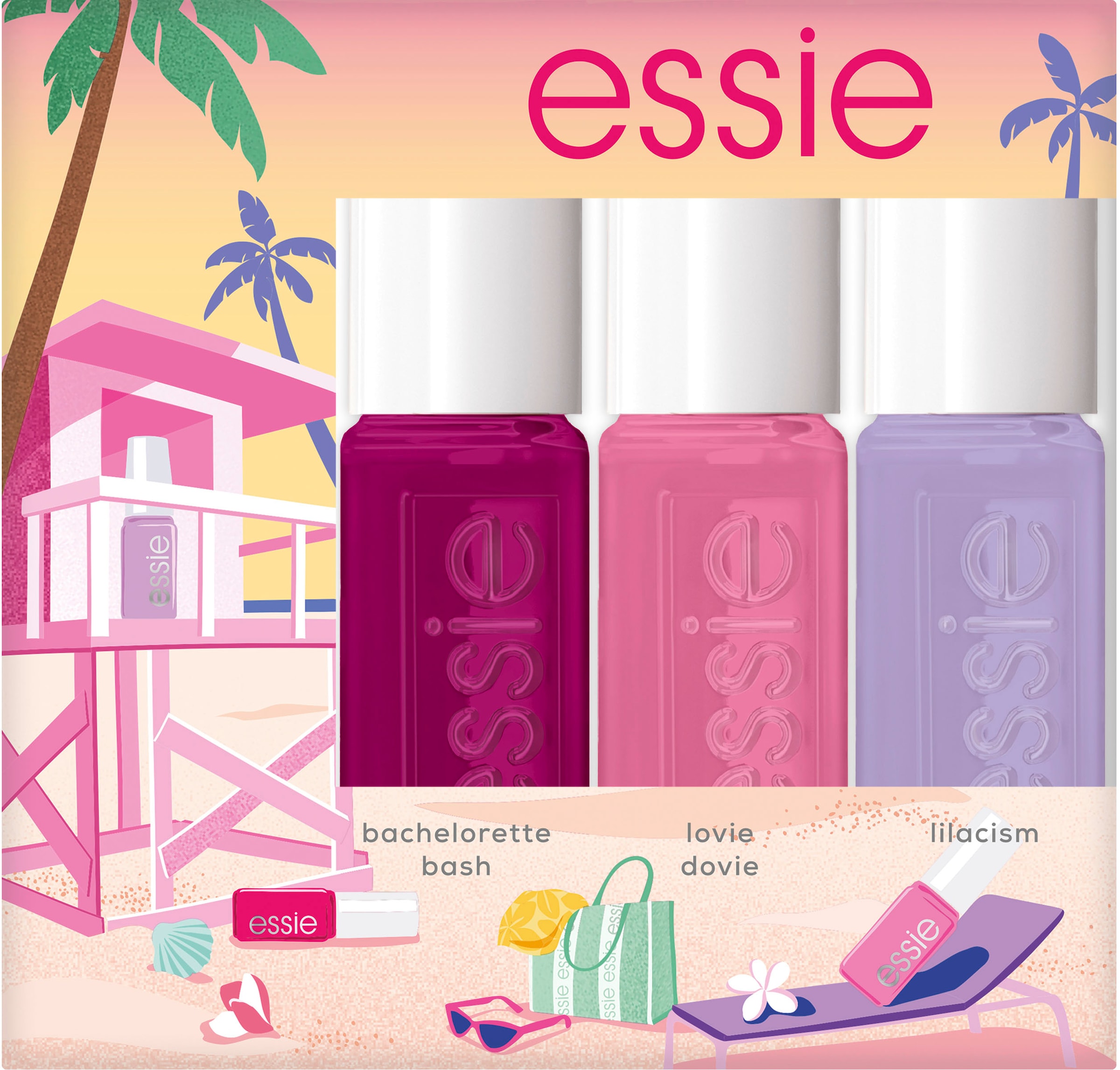 Nagellack-Set »Essie Sommer-Nagellack-Kit Mini Trio«, mit natürlichen Inhaltsstoffen