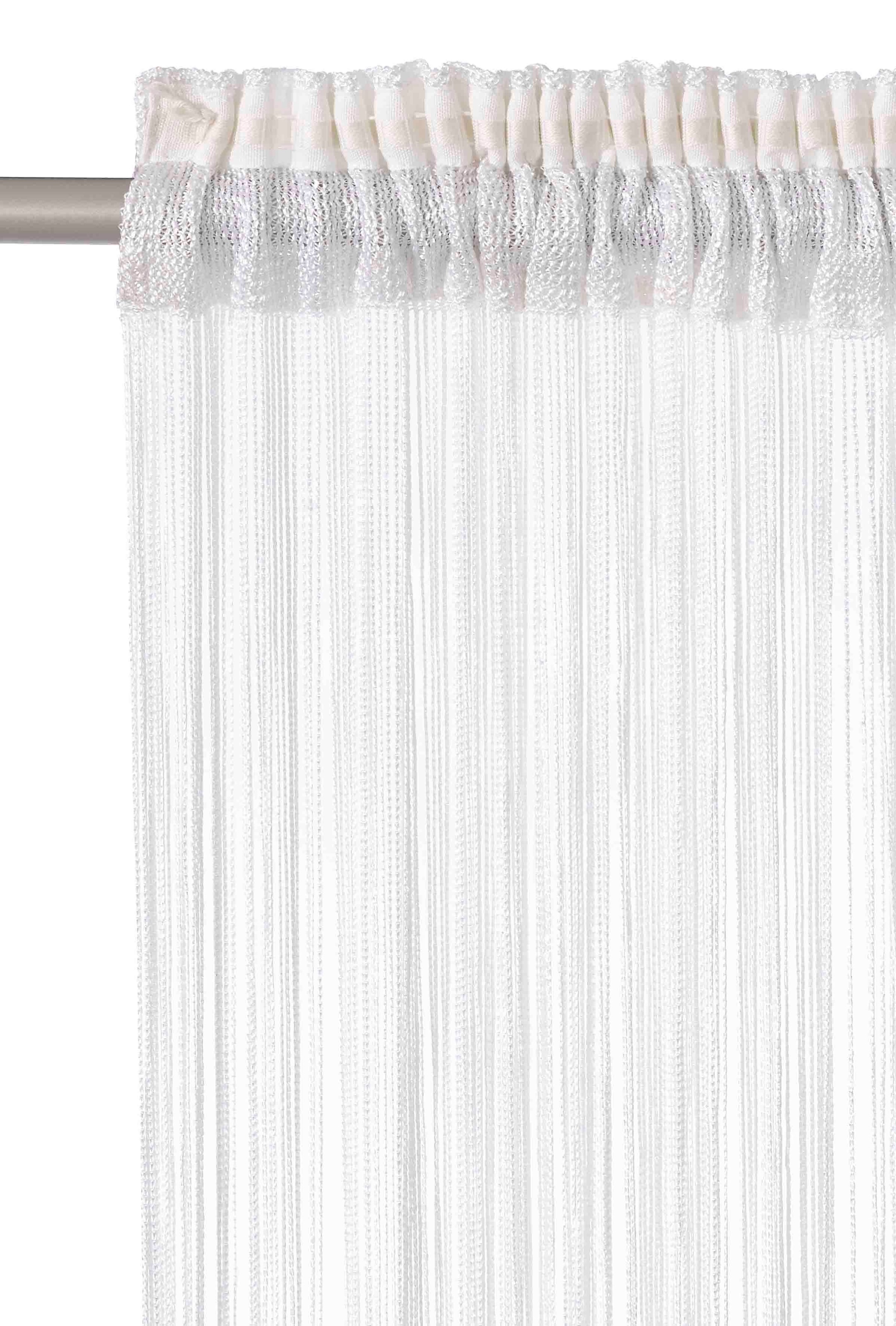 my home Fadenvorhang »Fao-Uni«, St.), online multifunktional, kaufen (1 Polyester, Kräuselband, pflegeleicht transparent