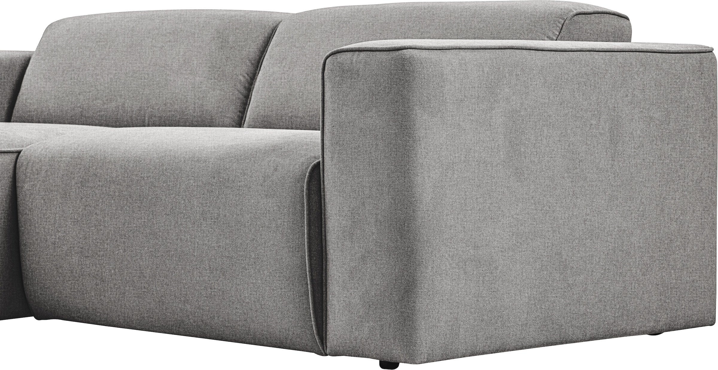 andas Ecksofa »Noord«, mit Kedernaht, Breite 234 cm, Cord, Struktur, Webstoff