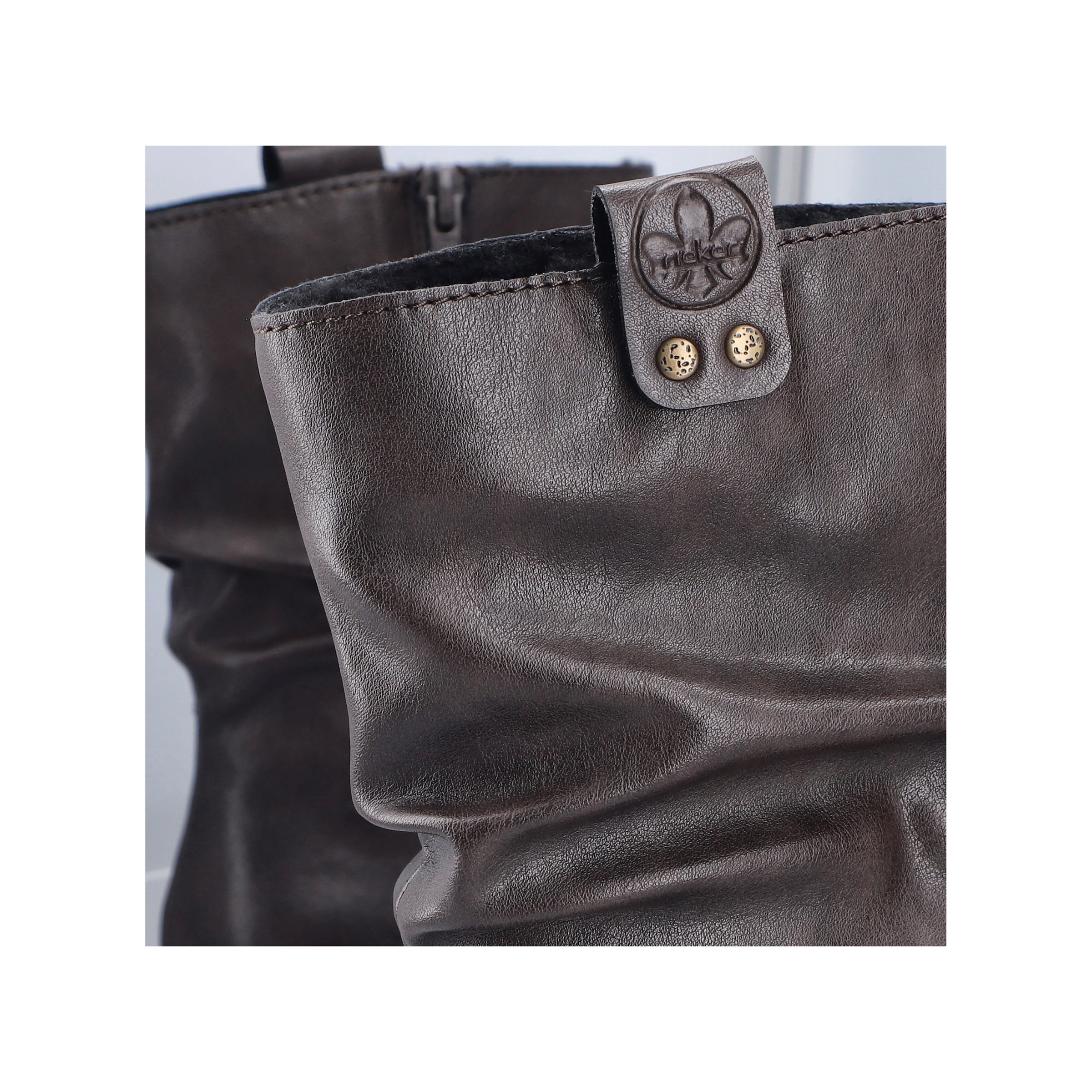 Rieker Winterstiefelette  Boots mit Innenreißverschluss und Profilsohle