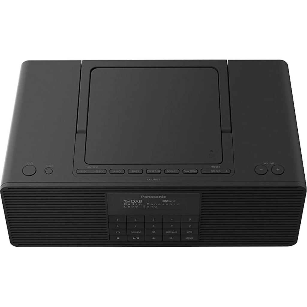 Panasonic Radio »RX-D70BTEG-K«, (Digitalradio (DAB+)-FM-Tuner), mit CD