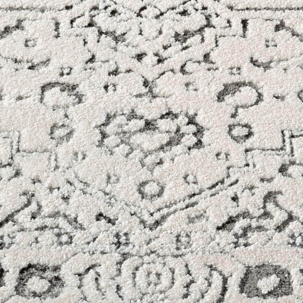 Carpet City Teppich »LOUNGE 0638«, rund, 15 mm Höhe, Kurzflor-Teppich Modern, Hoch-Tief-Struktur, Wohnzimmer, Schlafzimmer