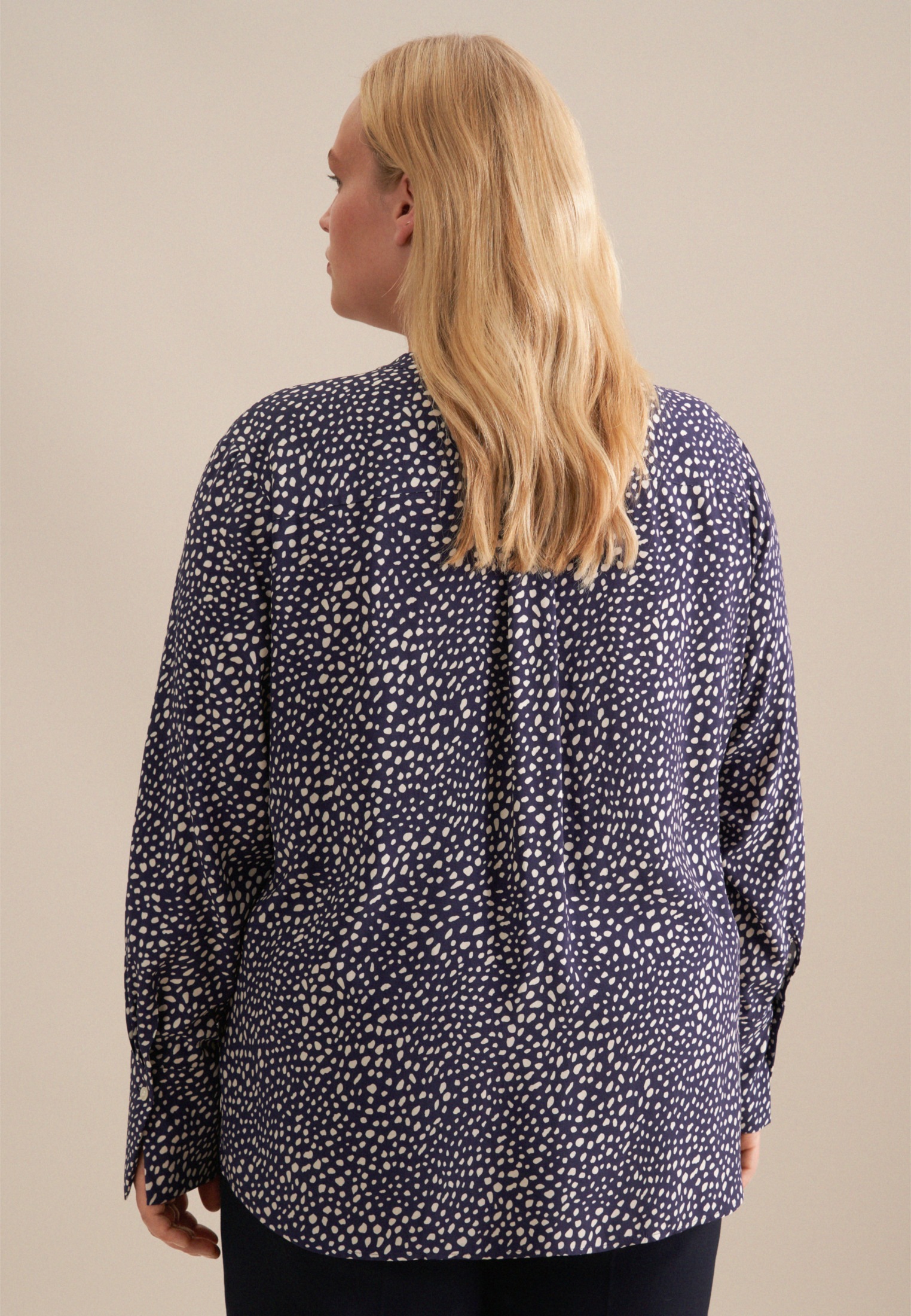 seidensticker Klassische Bluse »Schwarze Rose«, Tunika Druck