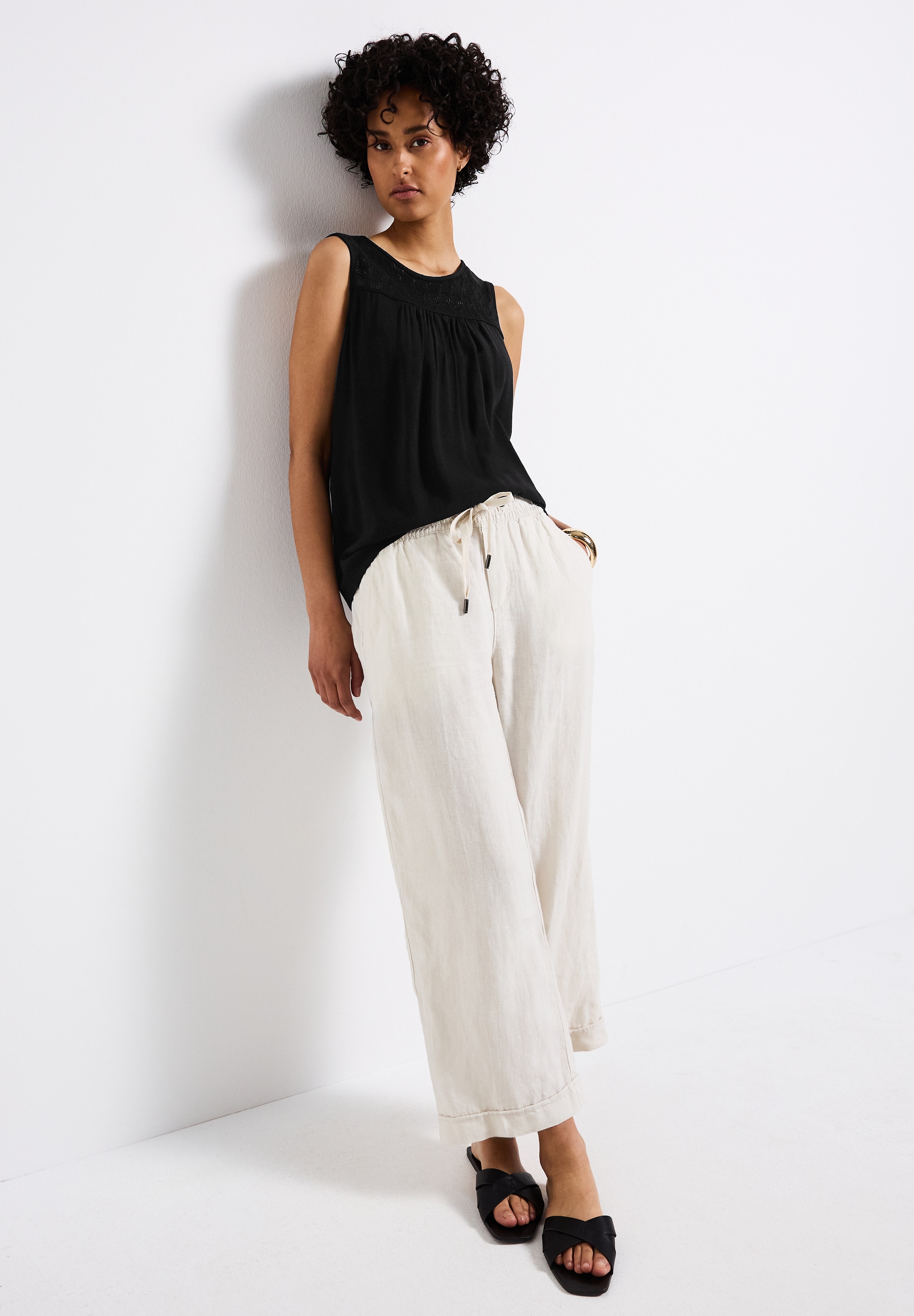 STREET ONE Shirttop, mit Ajour Details