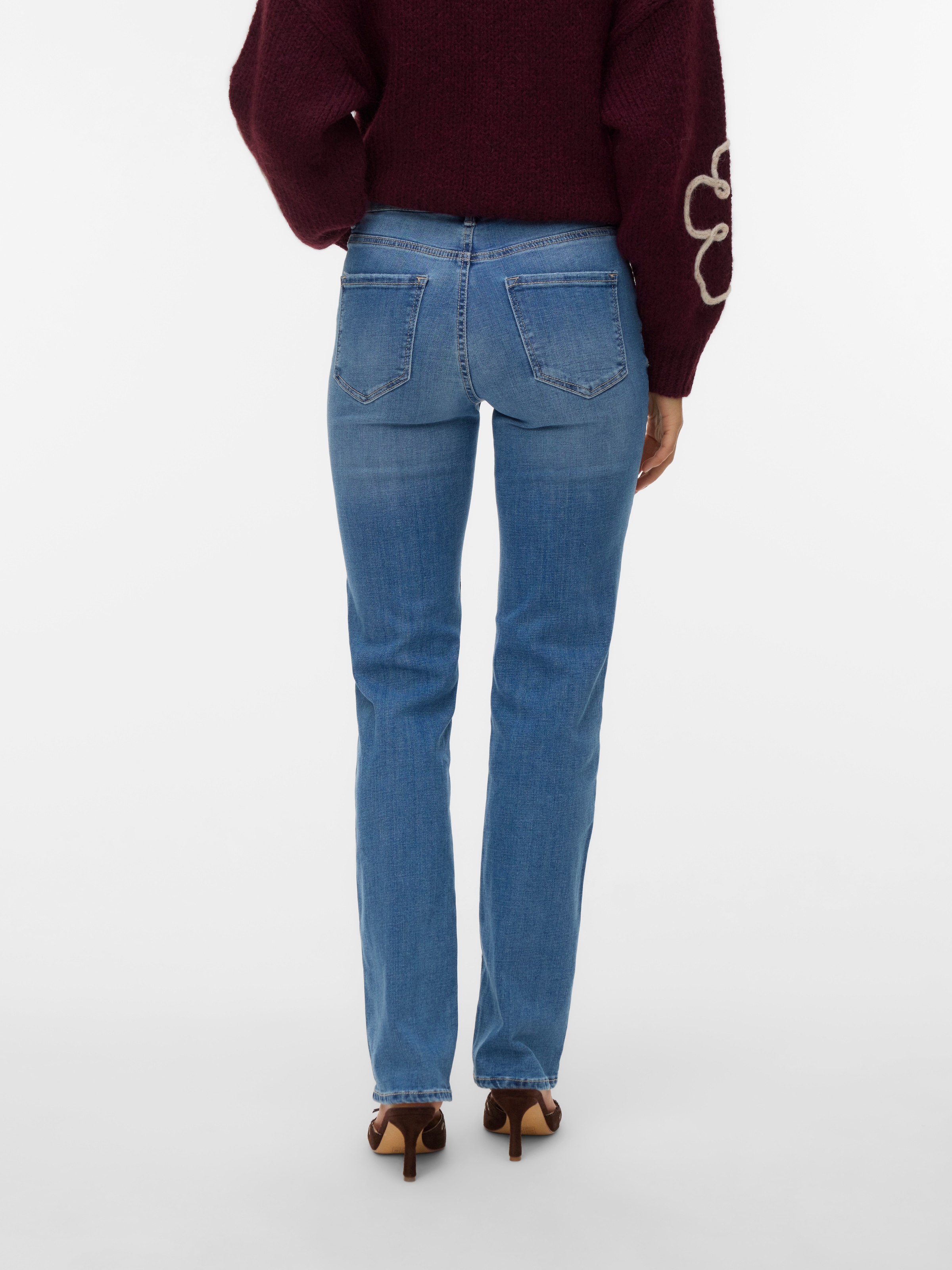 Vero Moda Straight-Jeans »VMFLASH MR STRAIGHT JEANS LI347 GA NOOS«
