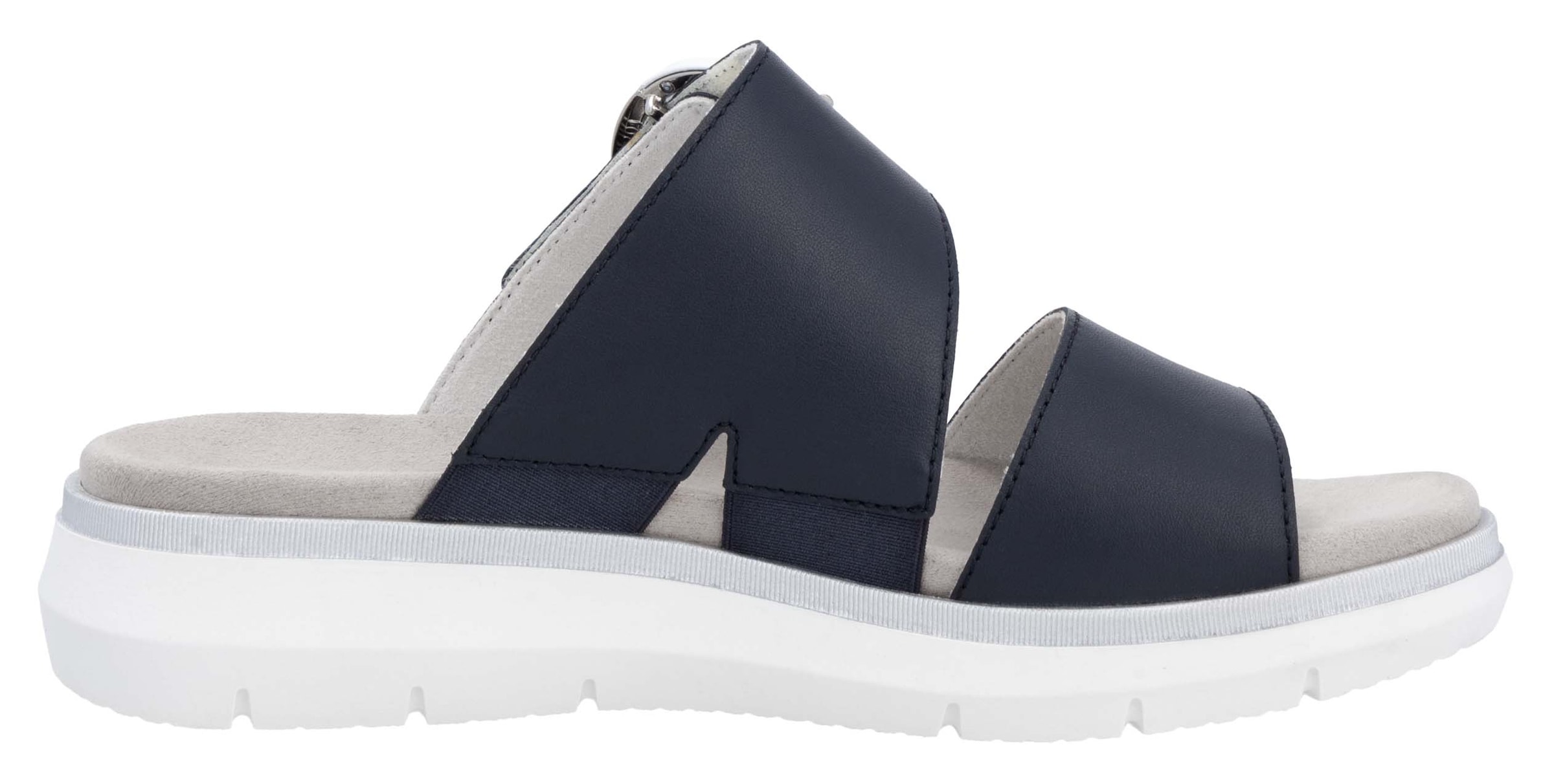 Remonte Pantolette, Keilabsatz, Sommerschuh, Bequemschuh mit Klettverschluss