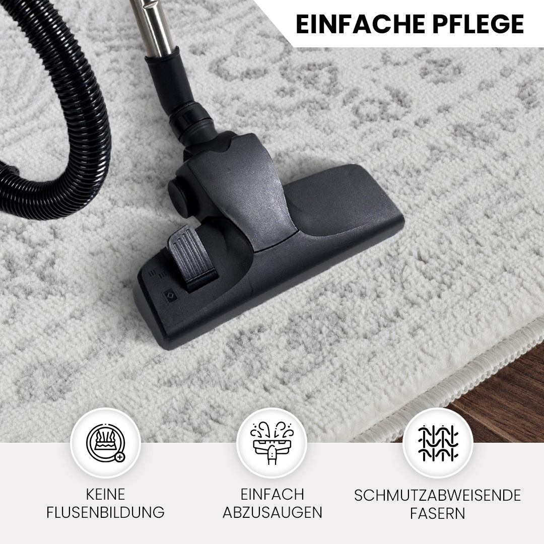 Livabliss Läufer »OTTAWA«, rechteckig, 9 mm Höhe, Vintage Orientteppich, Kurzflor Boho Wohnzimmerteppich, Läufer
