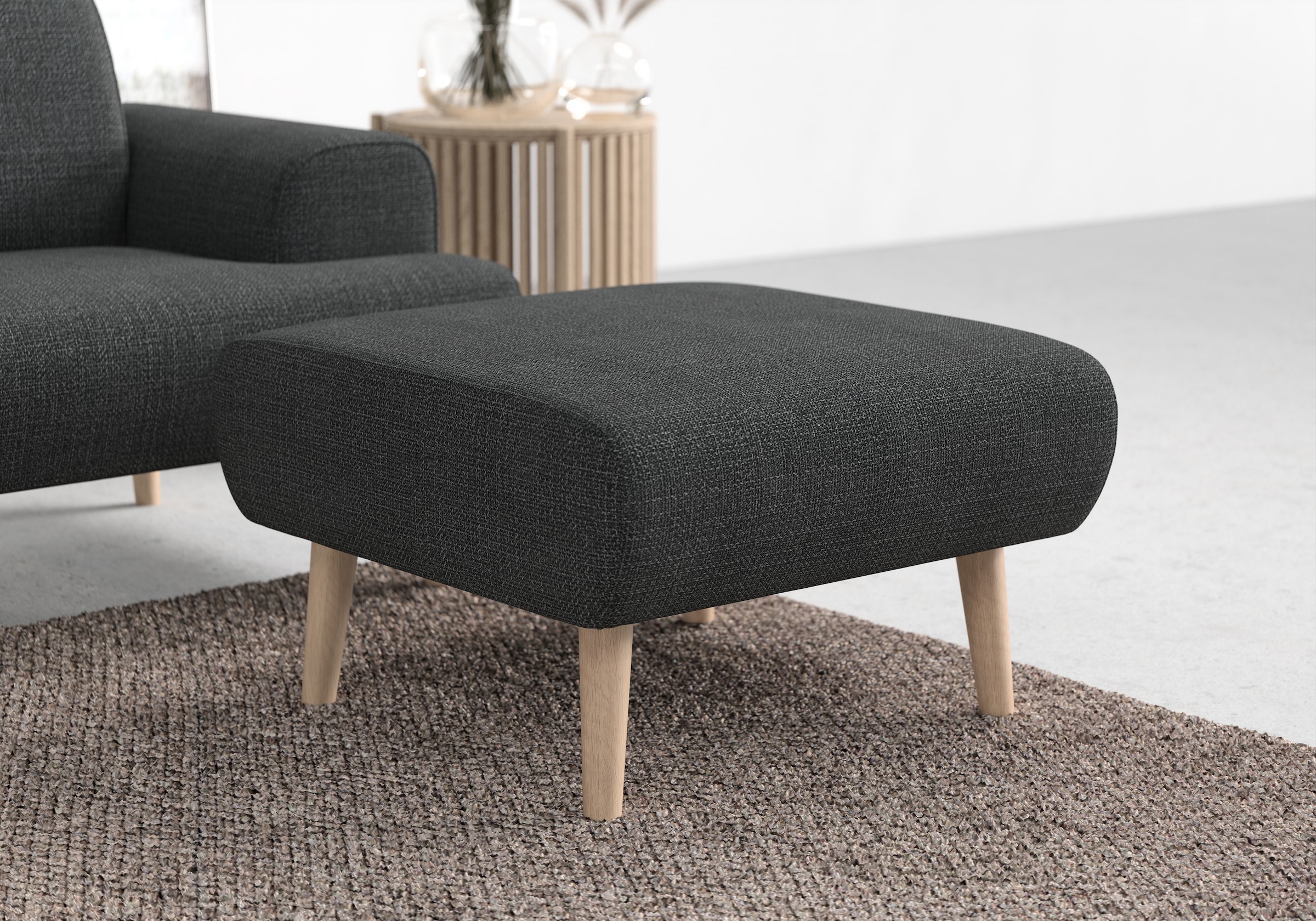 andas Polsterhocker »Swift«, passend zur Serie "Swift", B/T/H: 75/68/44 cm