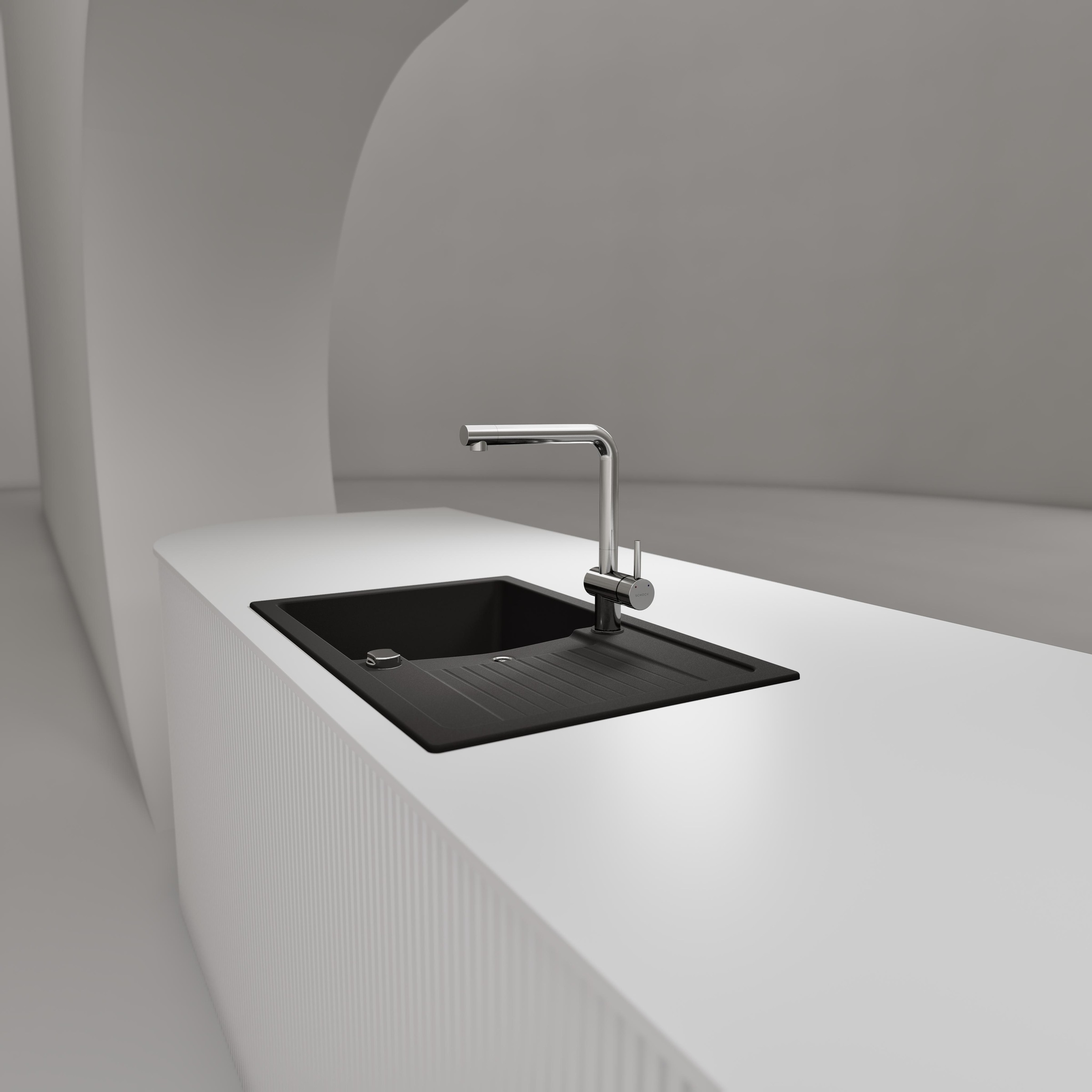 Schock Granitspüle »Lima D-100S und Armatur Epos« Set, 2 Stk. tlg. bestehend aus Spüle und Armatur