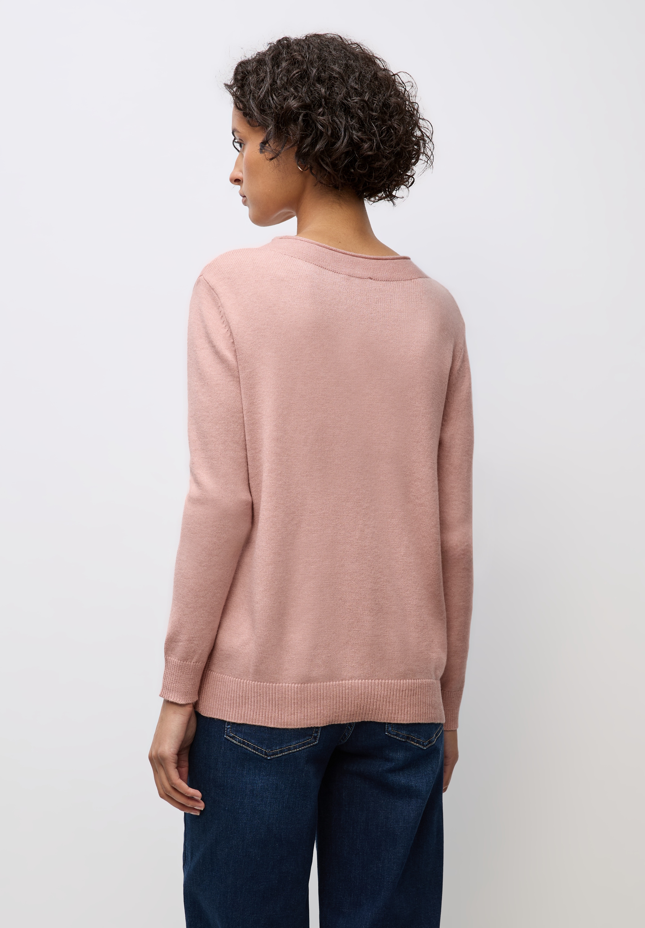 STREET ONE Strickpullover mit feiner Rollkante