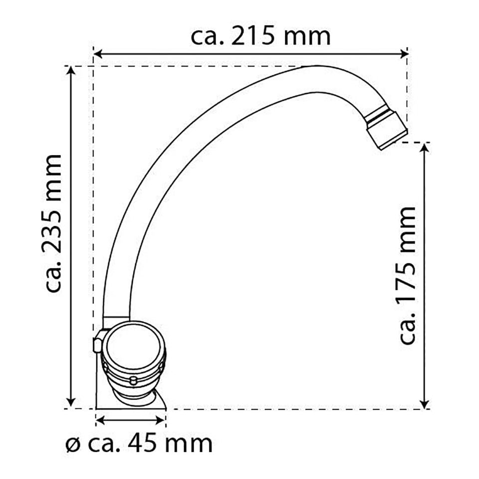 Eisl Spültischarmatur »GRADO« schwenkbarer Auslauf 360°, Marken-Mischdüse für perfektes Strahlbild