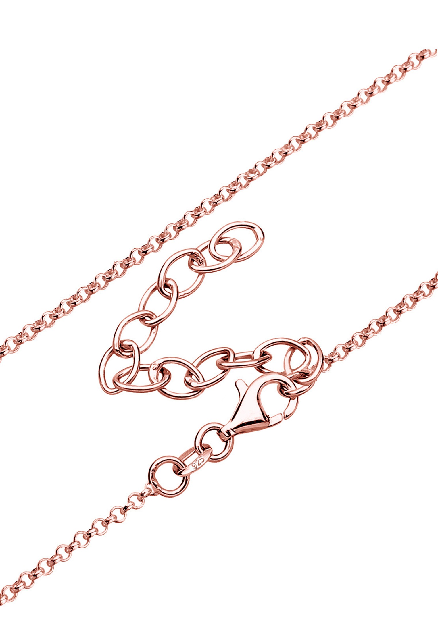 Elli Premium Lange Kette »Halskette Infinity Glas Kristalle Weiß 925 Sterling Silber«