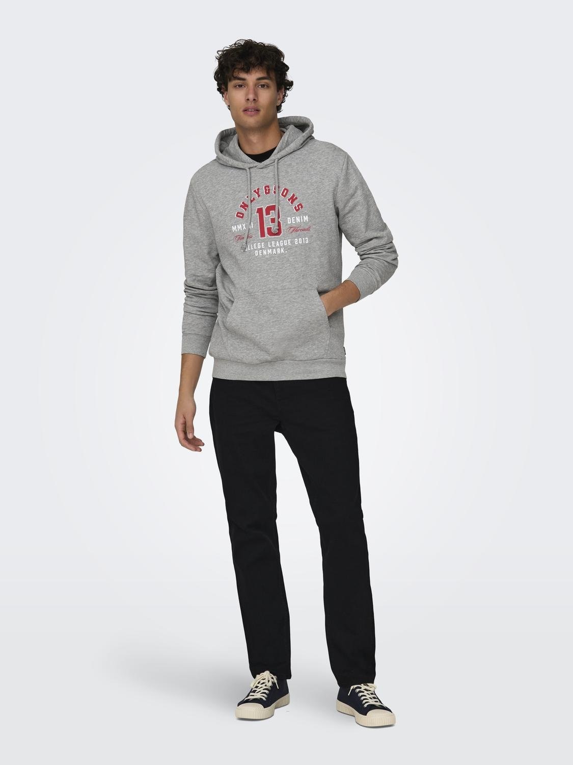 ONLY & SONS Kapuzensweatshirt »ONSLENNY REG VINTAGE PRINT HOOD SWEAT«