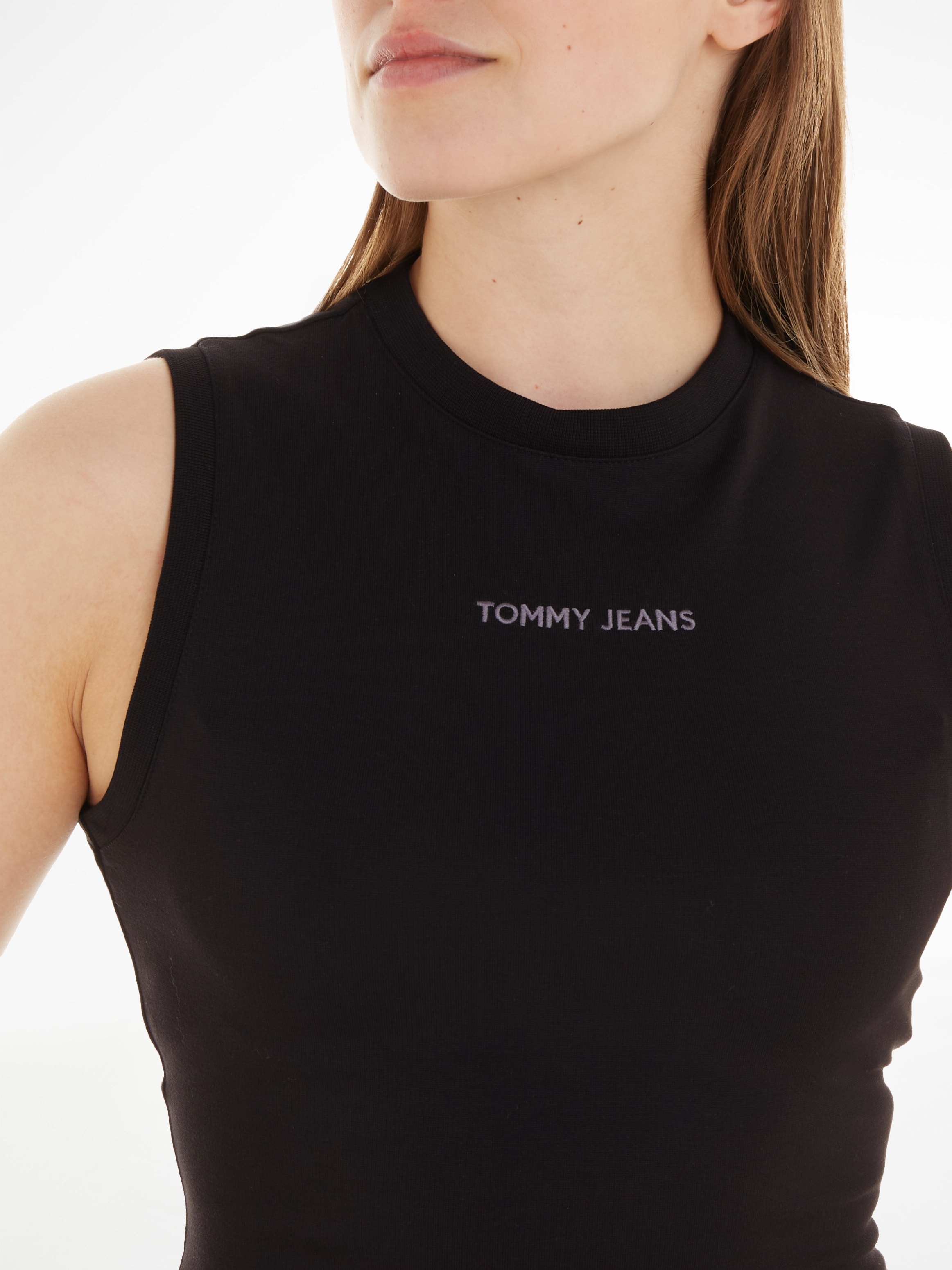 Tommy Jeans Curve Jerseykleid »TJW EXT«, CLASSIC SMALL Logostickerei mit BDYCN MIDI ♕ bei