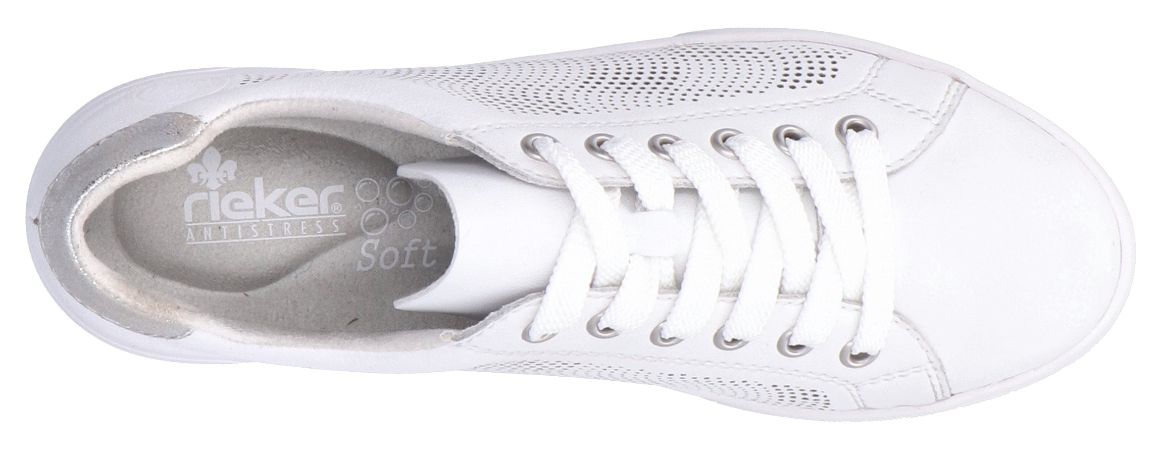 Rieker Sneaker, herausnehmbarer Textileinlage, Freizeitschuh, Halbschuh, Schnürschuh