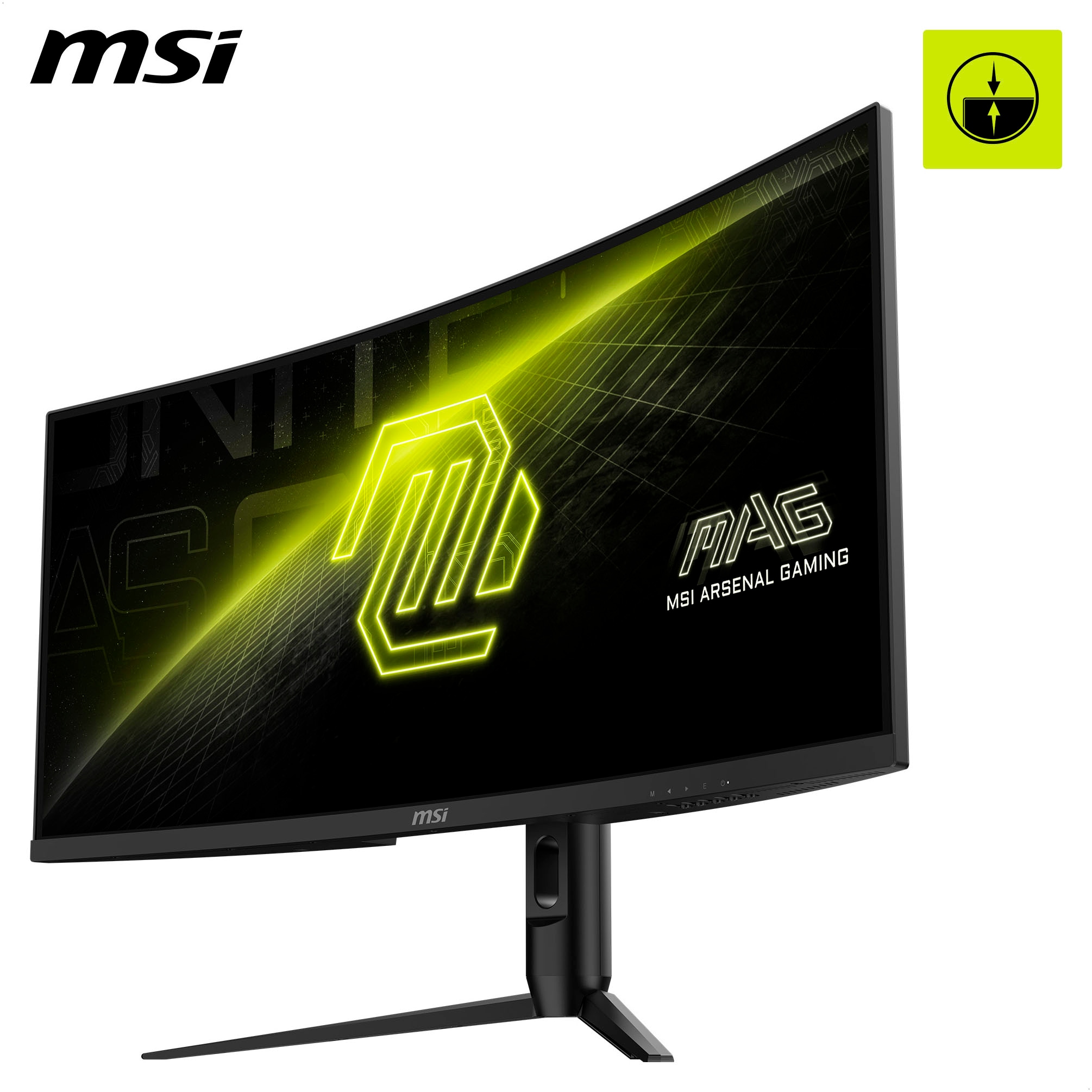 GAMEMAX Gaming-PC-Komplettsystem »MegaDeal Black Hole 2839 AMD Ryzen 5 7500F 32GB DDR5 1TB SSD RTX 5070« 34 ″ AMD Ryzen 5 GeForce RTX? 5070 32 GB RAM 1.000 GB SSD Windows 11, DDR5 RAM + MSI MAG 342CQR E2 Curved Monitor 86cm (34")