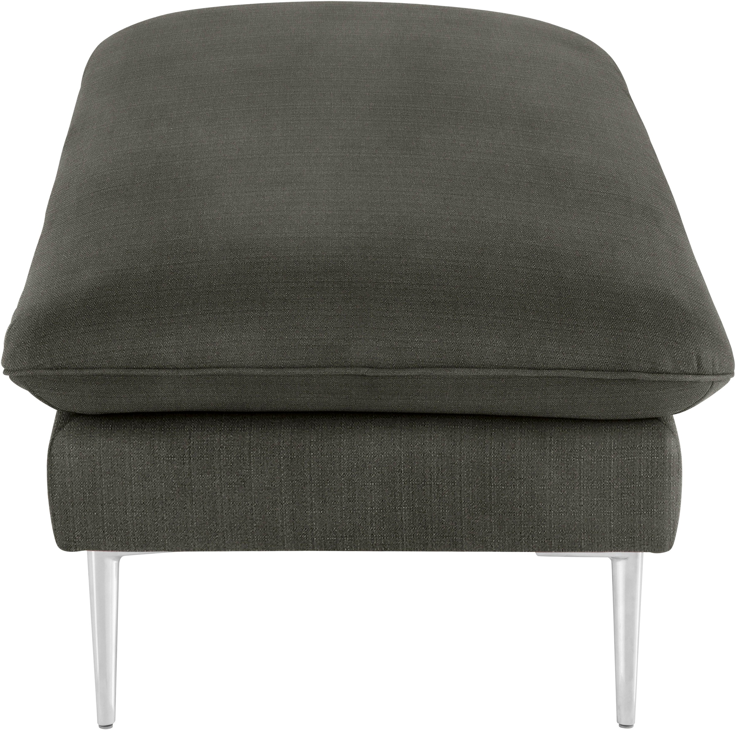 W.SCHILLIG Hocker »enjoy&MORE« Füße Chrom glänzend, Breite 151 cm