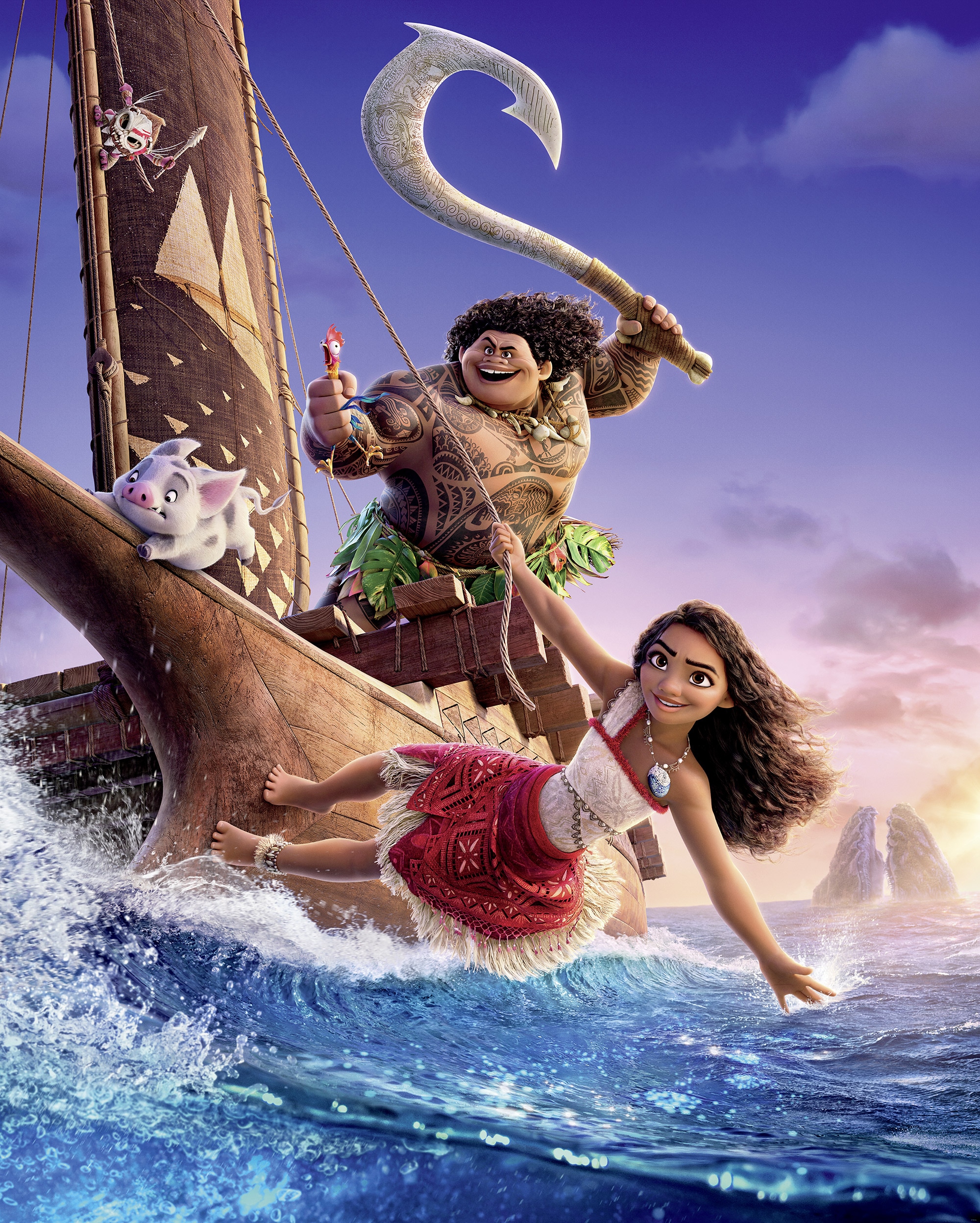 Komar Kindertapete »Disney Moana 2 Feel The Ocean«, bedruckt