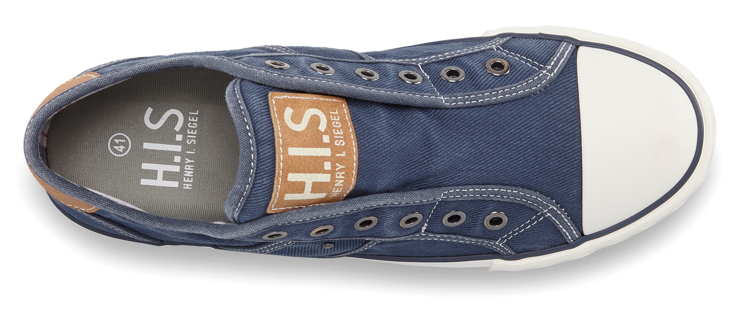 H.I.S Sneaker »Textilschuh, Stoffschuh, Turnschuh, Halbschuh, Freizeitschuh, Slipper«  NEU Slip-On-Sneaker aus weichem Textilmaterial, Unisex
