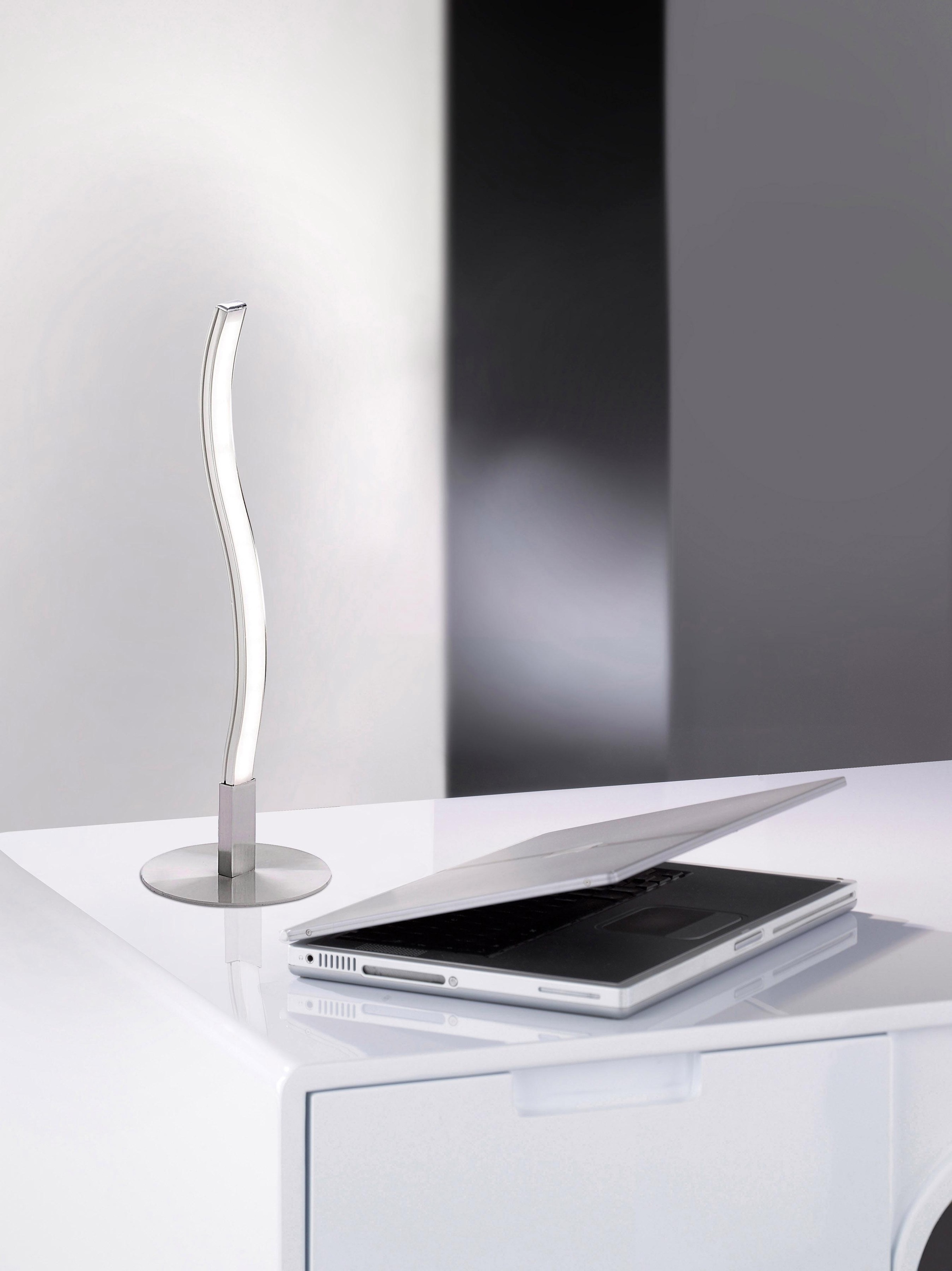 JUST LIGHT Tischleuchte »WAVE«, 1 flammig, Leuchtmittel LED-Board | LED fest integriert, inklusive Schnurschalter