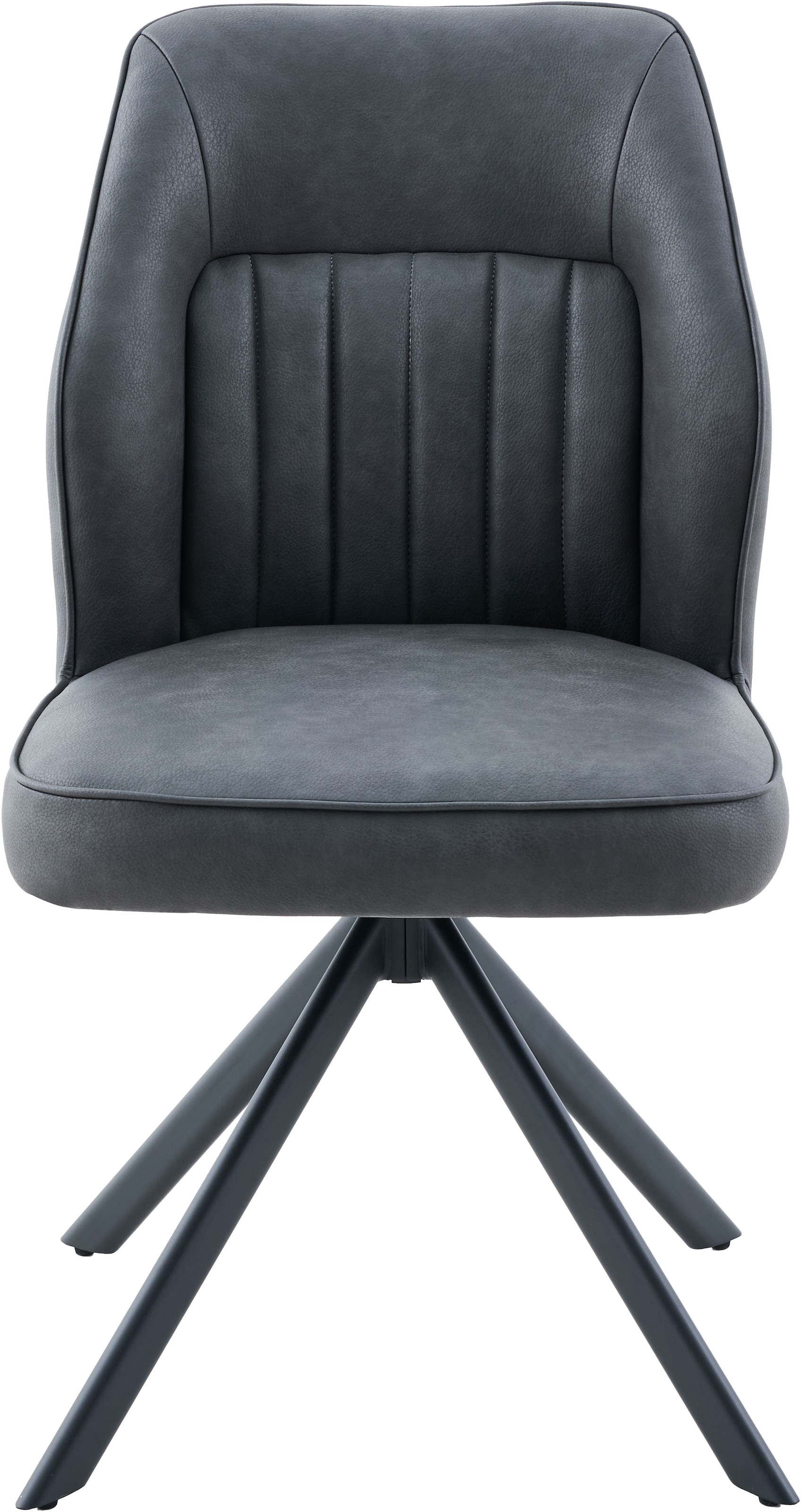 HELA 4-Fußstuhl »PRIZZI« (Set) 1 Stk.4-Fuß, 360° drehbar, Gestell oval, gepolstert, Lederoptik