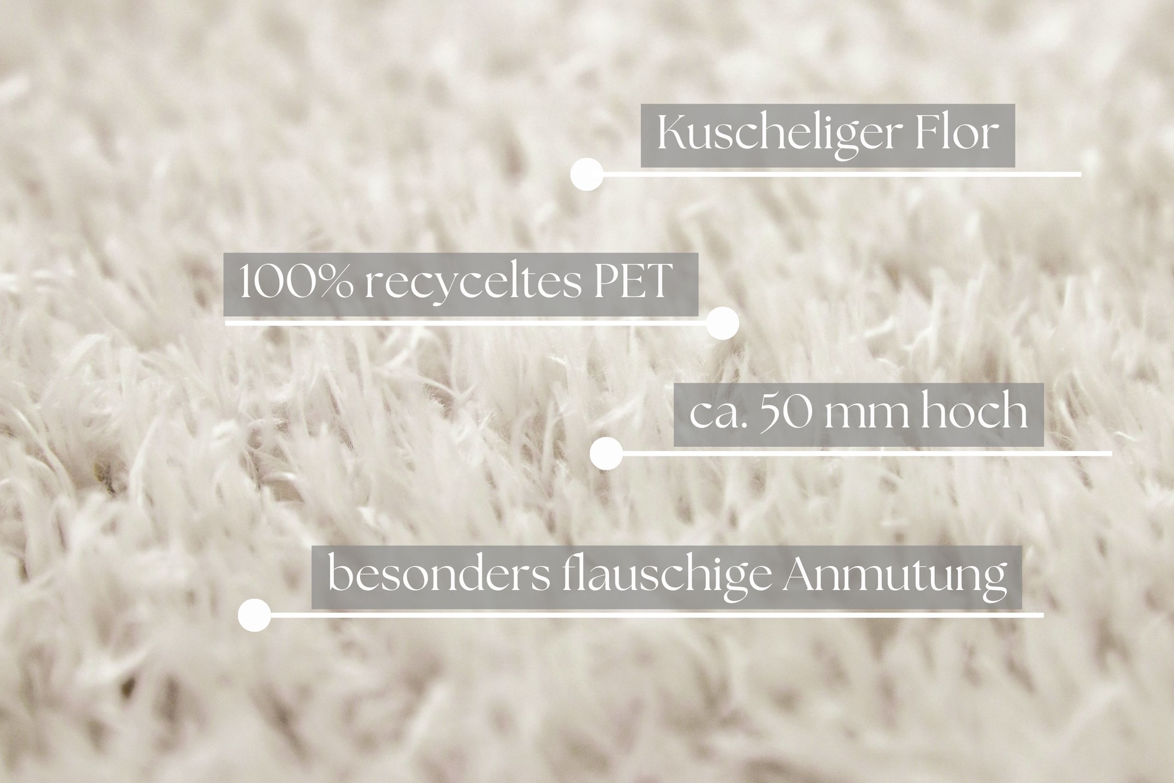 OTTO home Hochflor-Teppich »Josetta , auch als Läufer erhältlich« rechteckig 50 mm Höhe Langflor, Shaggy, dichter weicher Hochflor, uni farben, Wohnzimmer