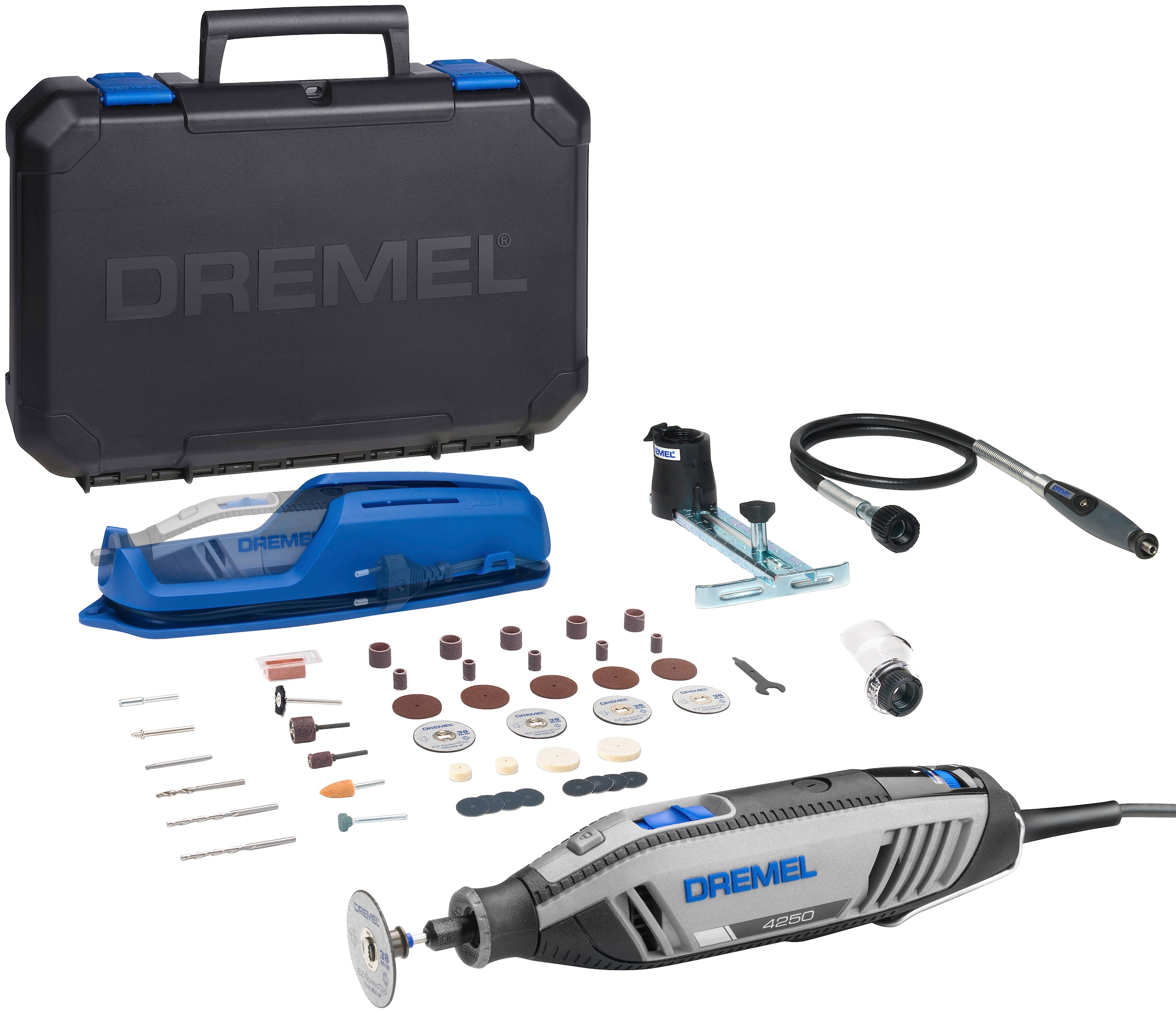 Elektro-Multifunktionswerkzeug »DREMEL® 4250 (4250-3/45)«, 3x Vorsatzgeräte, 45x Zubehör