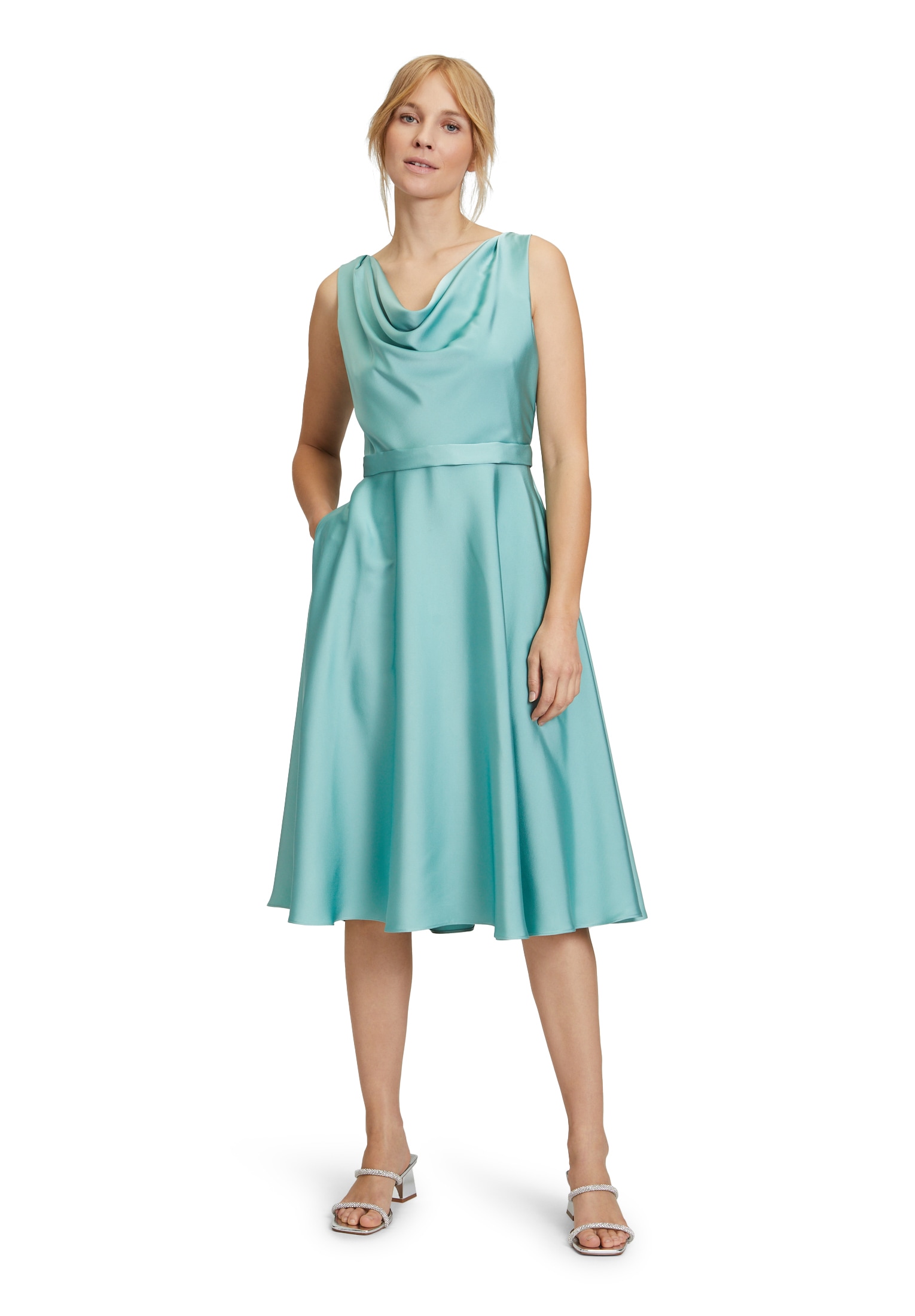 Vera Mont Cocktailkleid »Cocktailkleid mit Wasserfallausschnitt«