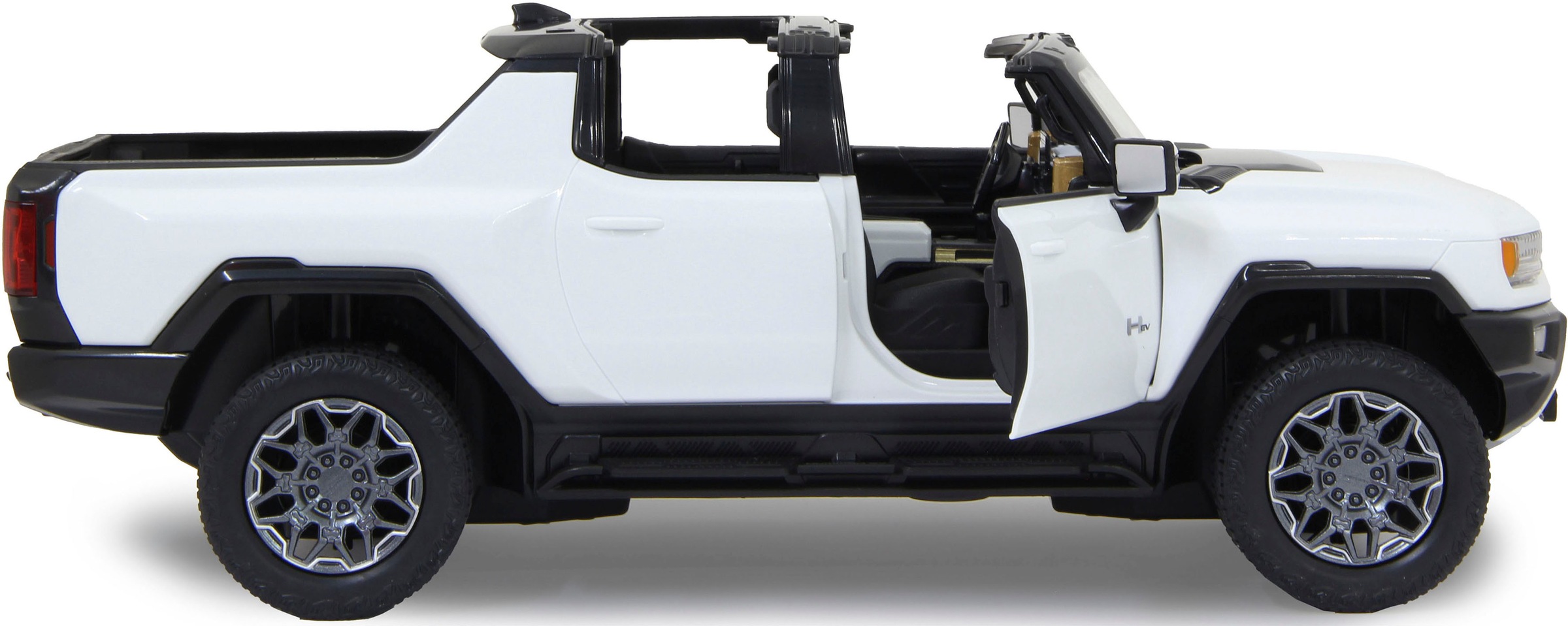 Jamara RC-Auto »Deluxe Cars, Hummer EV 1:16, weiß - 2,4 GHz«, mit LED-Lichtern
