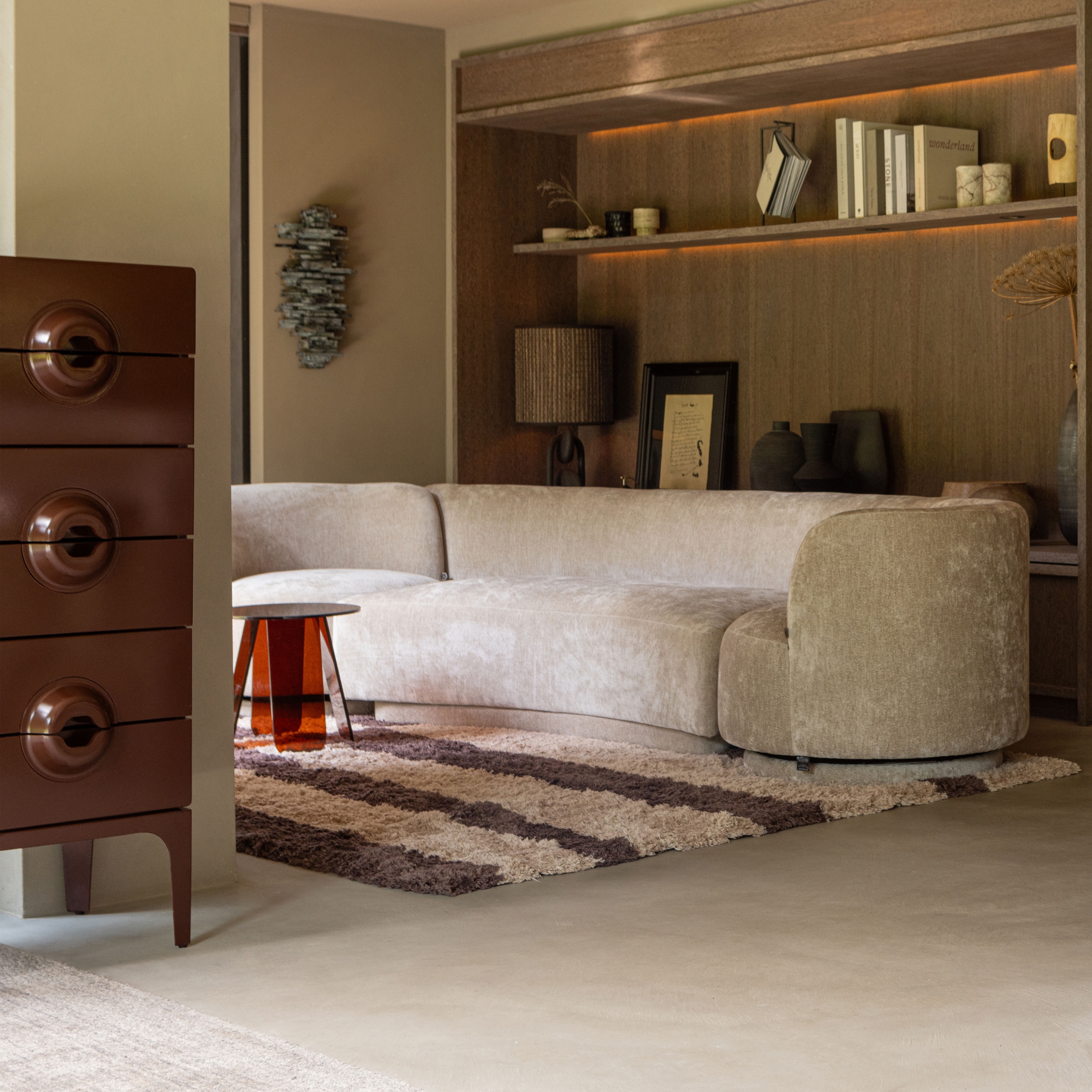 WOOOD Nachtkonsole »WOOOD Merge Kommode 6 Schubladen«