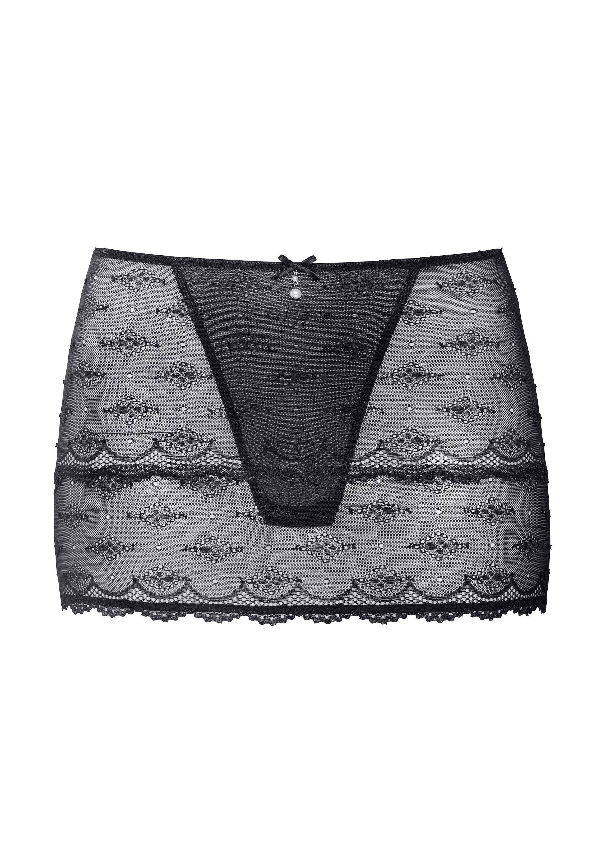 LASCANA Stringrock rundherum aus feiner, dezent transparenter Spitze, sexy Dessous