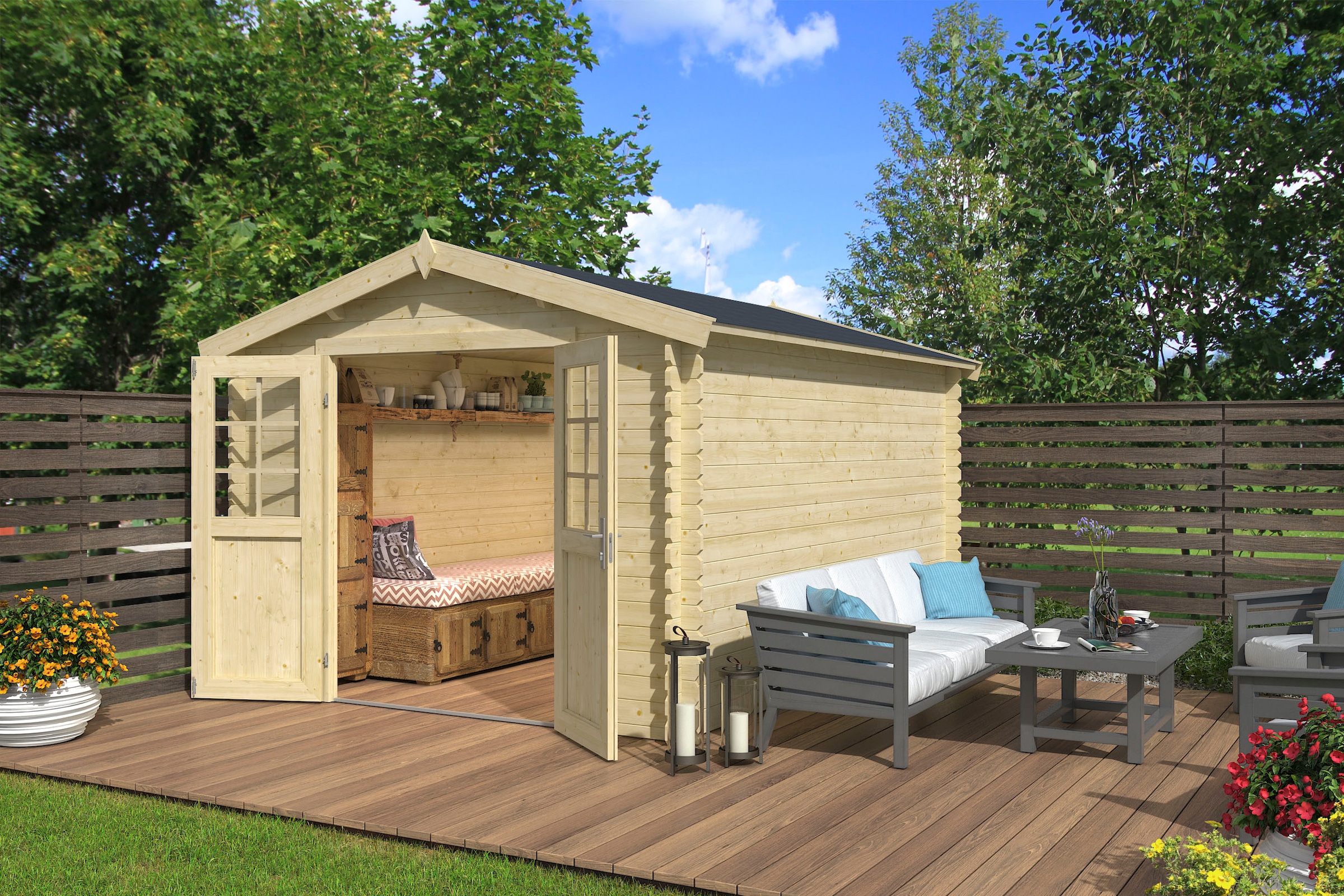 LASITA MAJA Gartenhaus »NORAH 380«, (Set)