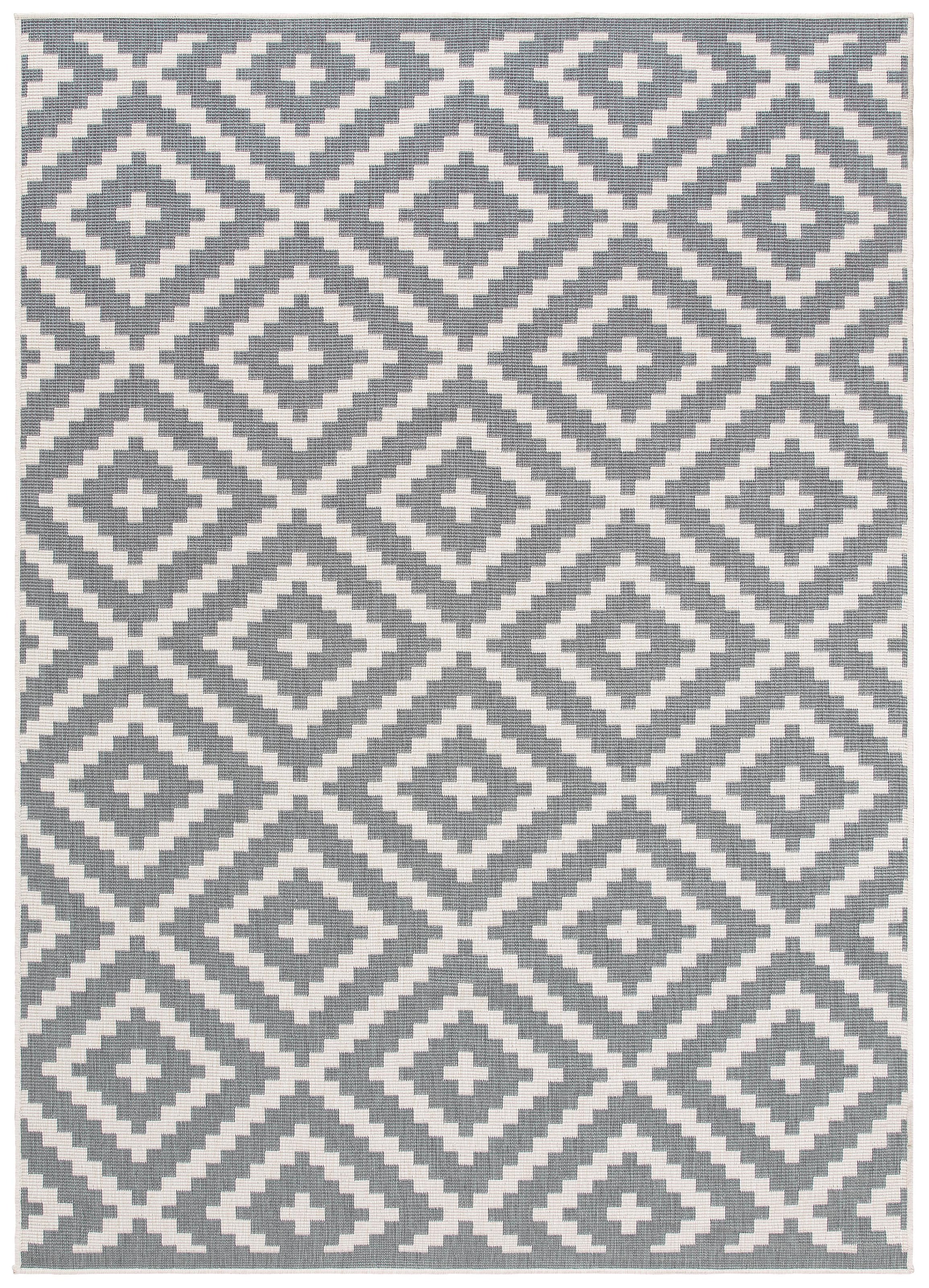 my home Teppich »Ronda Wendeteppich«, rechteckig, 5 mm Höhe, Sisal-Optik, Flachgewebe, In- und Outdoor, geometrisches Boho Design