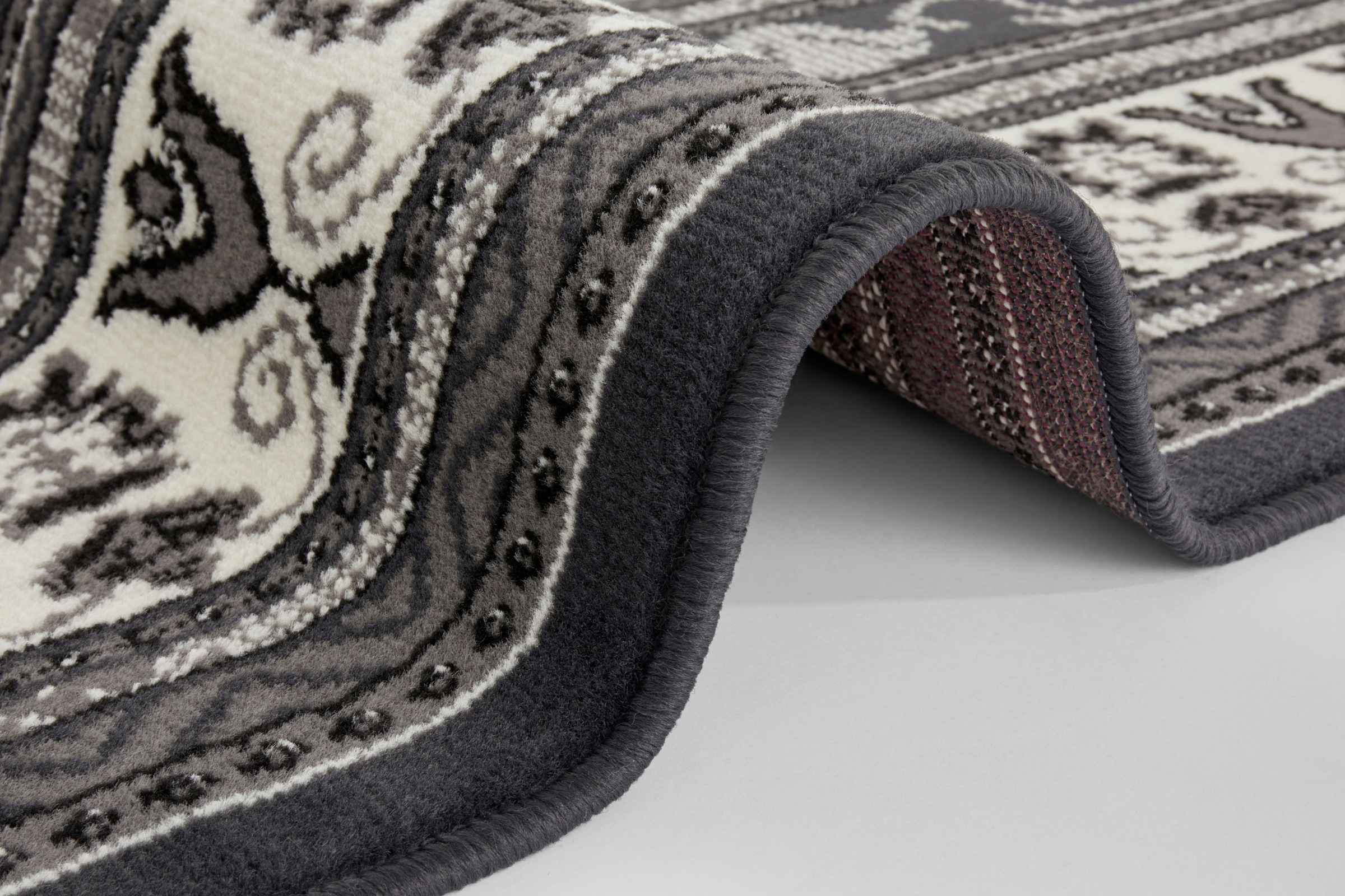 Home affaire Teppich »Nolen«, rechteckig, 8 mm Höhe, Kurzflor, Orient Optik, Vintage Design,Robust, Pflegeleicht, Gekettelt